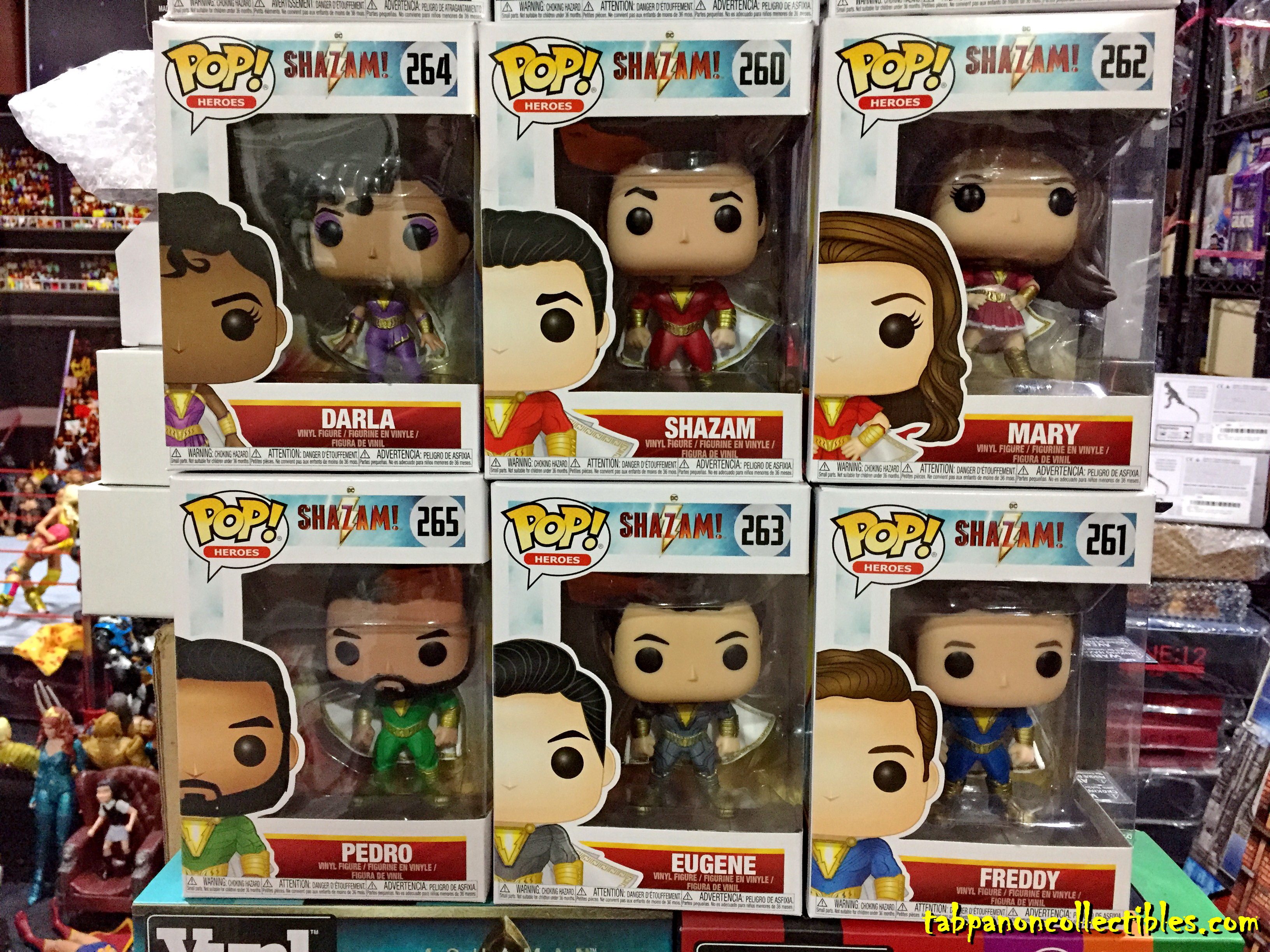 [2019.05] FUNKO POP! #260-265 Shazam Movie (Shazam ,Freddy , Marry ,Pedro ,Eugene , Darla)