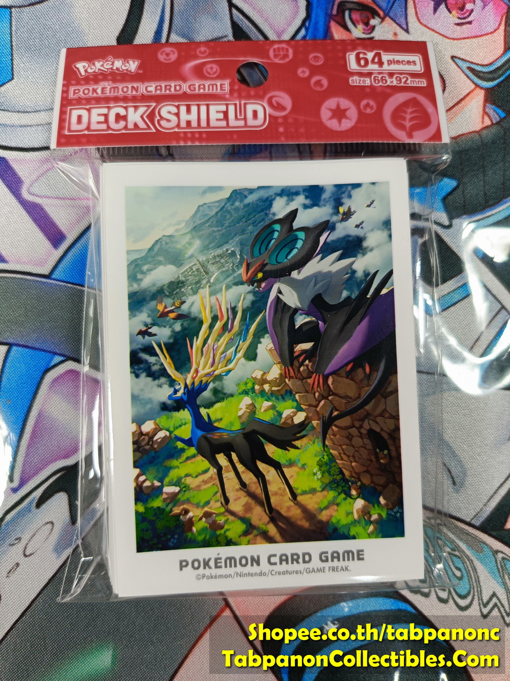 Pokemon Cartd Game Deck Shield , Sleeve 64 pieces size 66x92mm , 1 pack