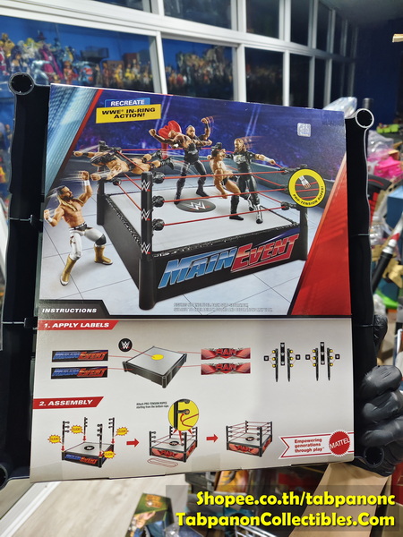 [2025.07] WWE Main Event Ring Playset for 7-Inch Scale Figure (เวทีมวยปล้ำเล็ก ขนานด 12x12นิ้ว)