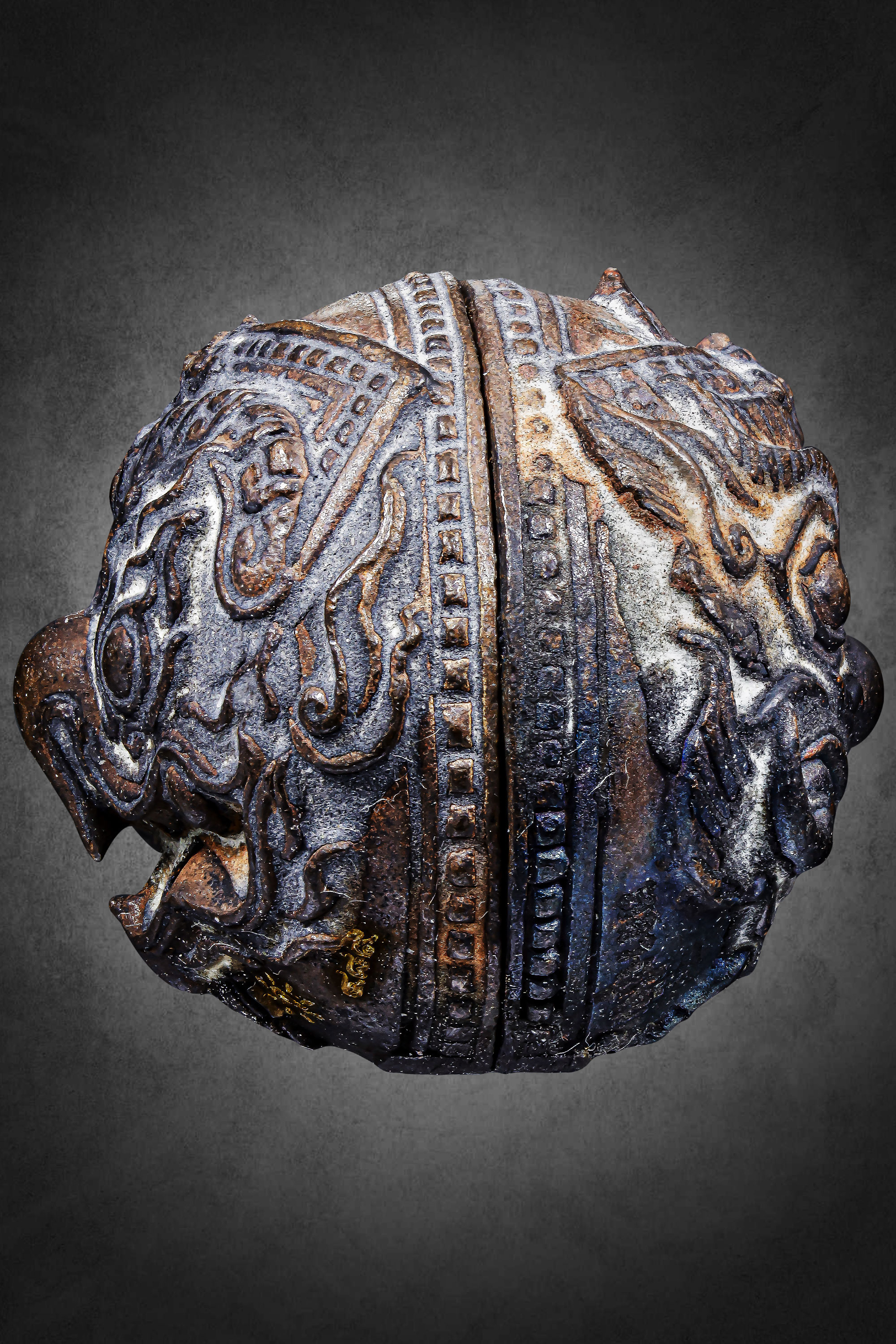 ปรอทกรอ พระราหู ทรงครุฑ รุ่น ๓ เนื้อนวะดินไทย หลวงปู่จันทร์ วัดซับน้อย จ.เพชรบูรณ์