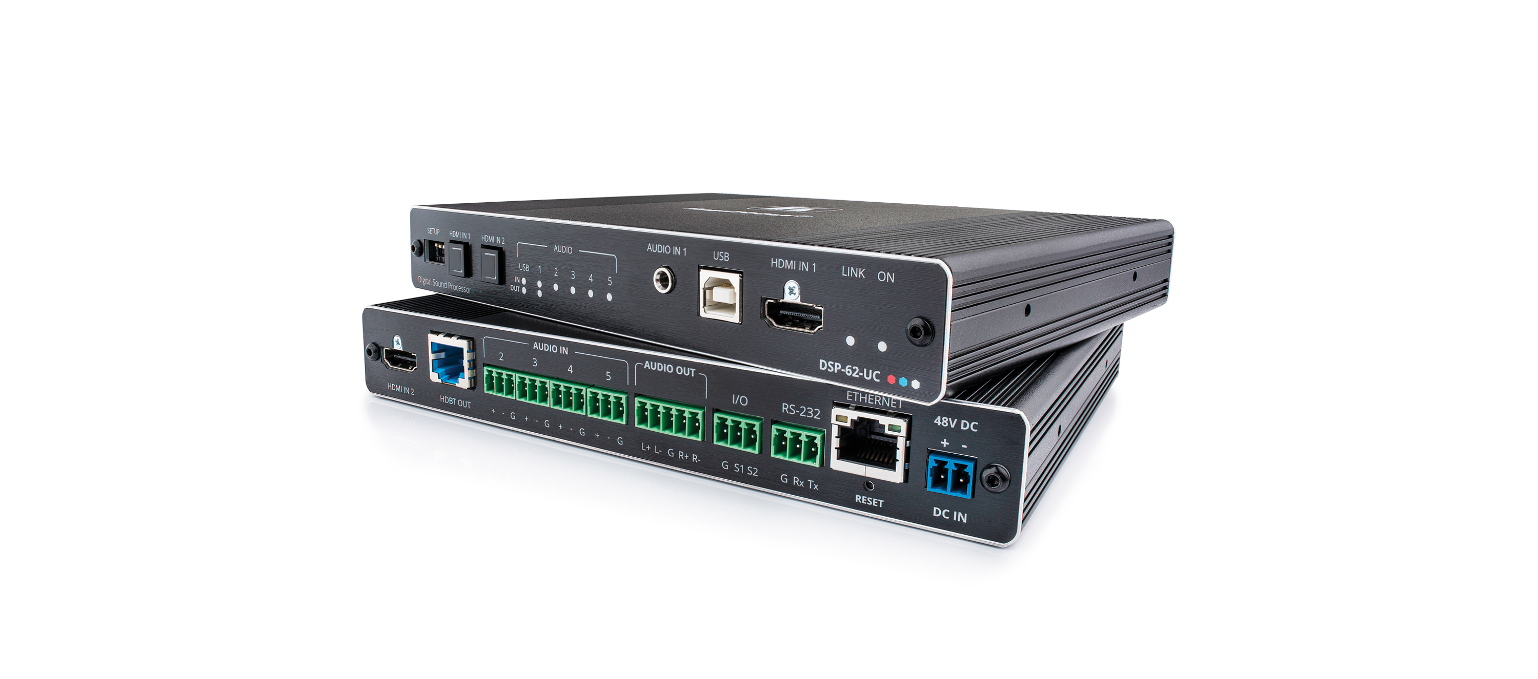 kramerav : DSP-62-UC 6x2 PoE Audio Matrix DSP with HDMI Switcher, AEC & HDBaseT