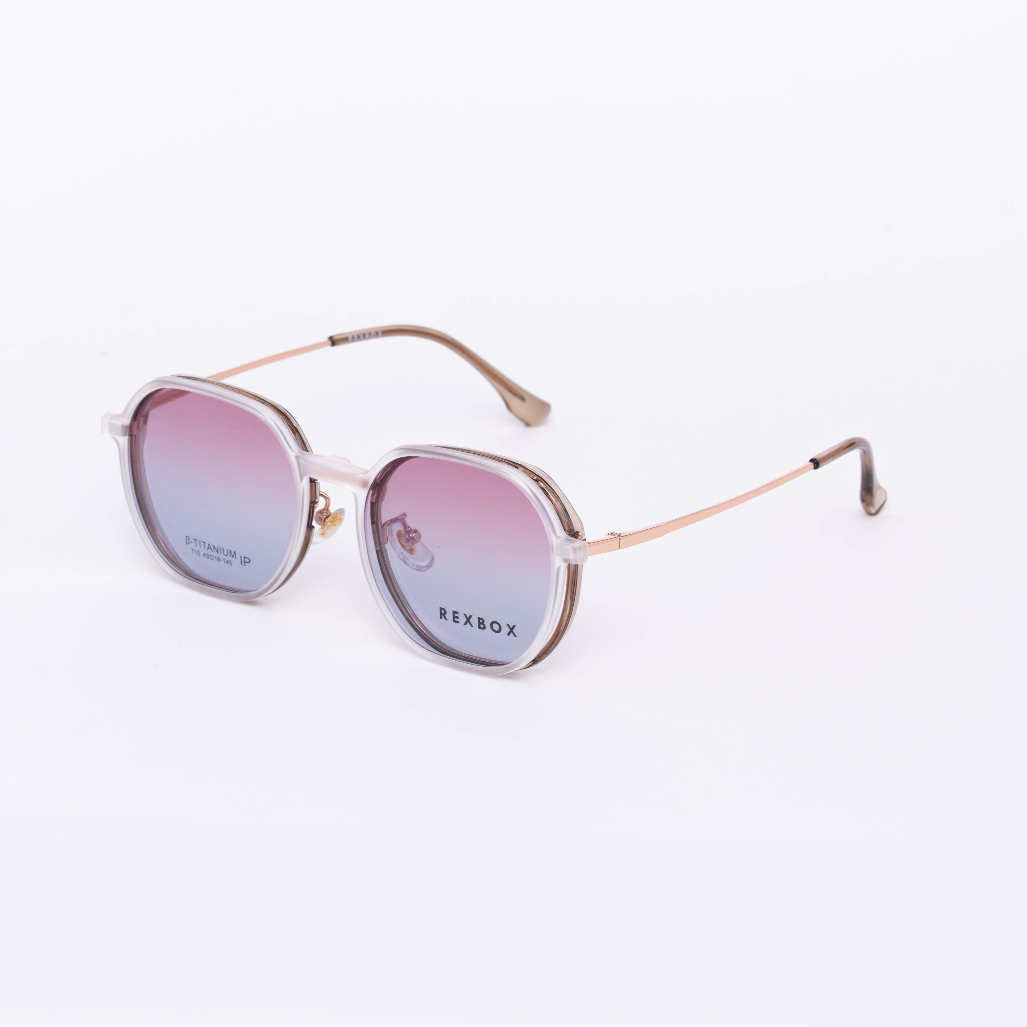 REXBOX รุ่น B-TITANIUM ไทเทเนียม น้ำหนักเบา ยืดหยุ่น พร้อมคลิปออน Polarized (T10-C1)