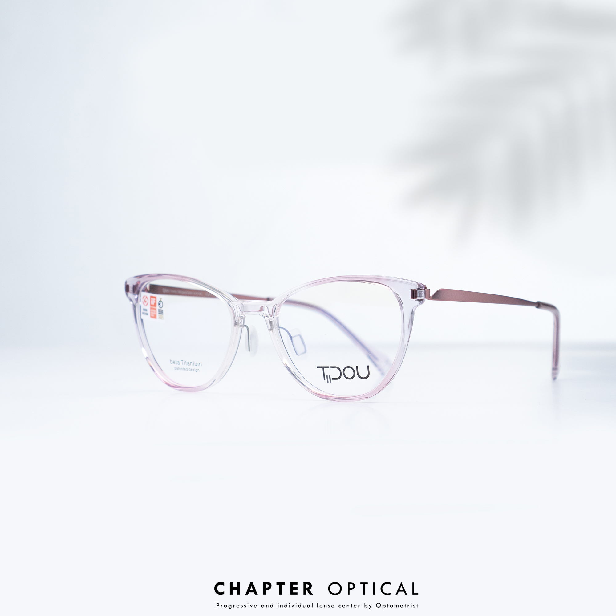 กรอบแว่น TiDOU | รุ่น TP26 รหัสสี 02 ไทเทเนี่ยมญี่ปุ่น แว่นไร้สกู Screwless น้ำหนักเบา