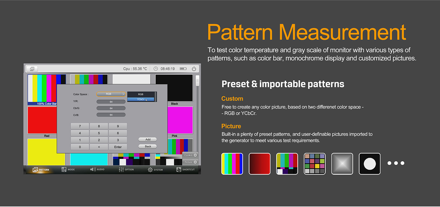 AVMatrix - PG4K 12G-SDI & 4K HDMI2.0 Pattern Generator