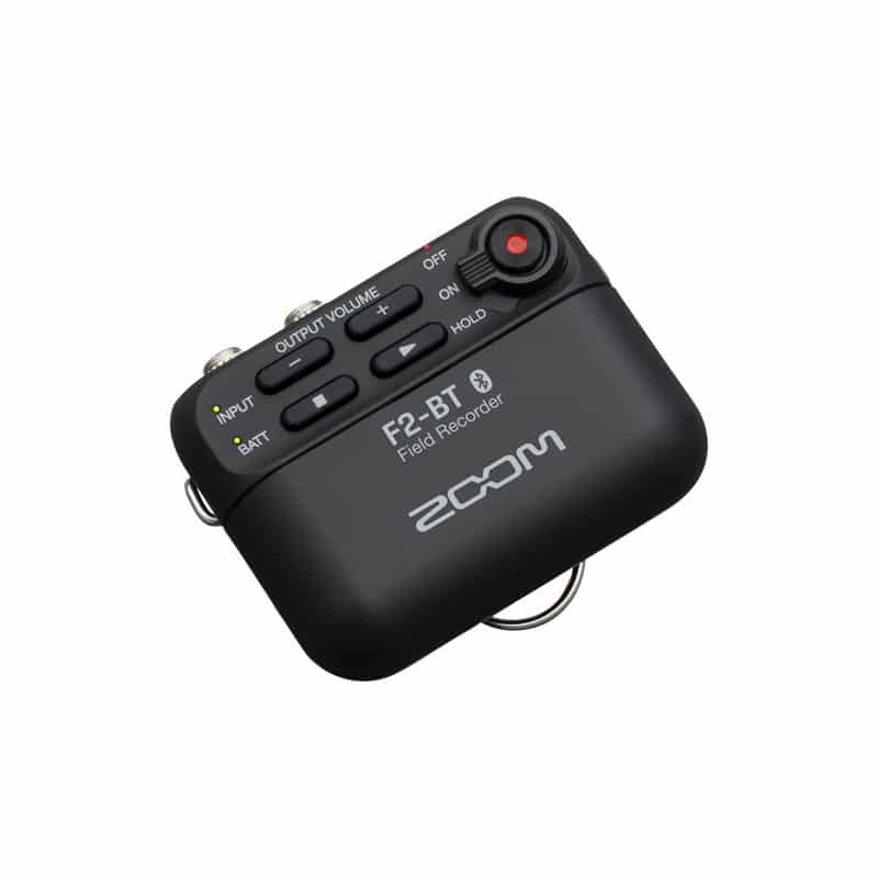 ZOOM F2-BT/B เครื่องบันทึกเสียงแบบพกพา 32 บิต บลูทูธในตัว พร้อมไมโครโฟนหนีบปกเสื้อ