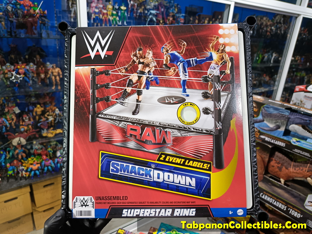 [2023.10] WWE Superstar Ring Playset for 7-Inch Scale Figure (เวทีมวยปล้ำเล็ก ขนานด 12x12นิ้ว)