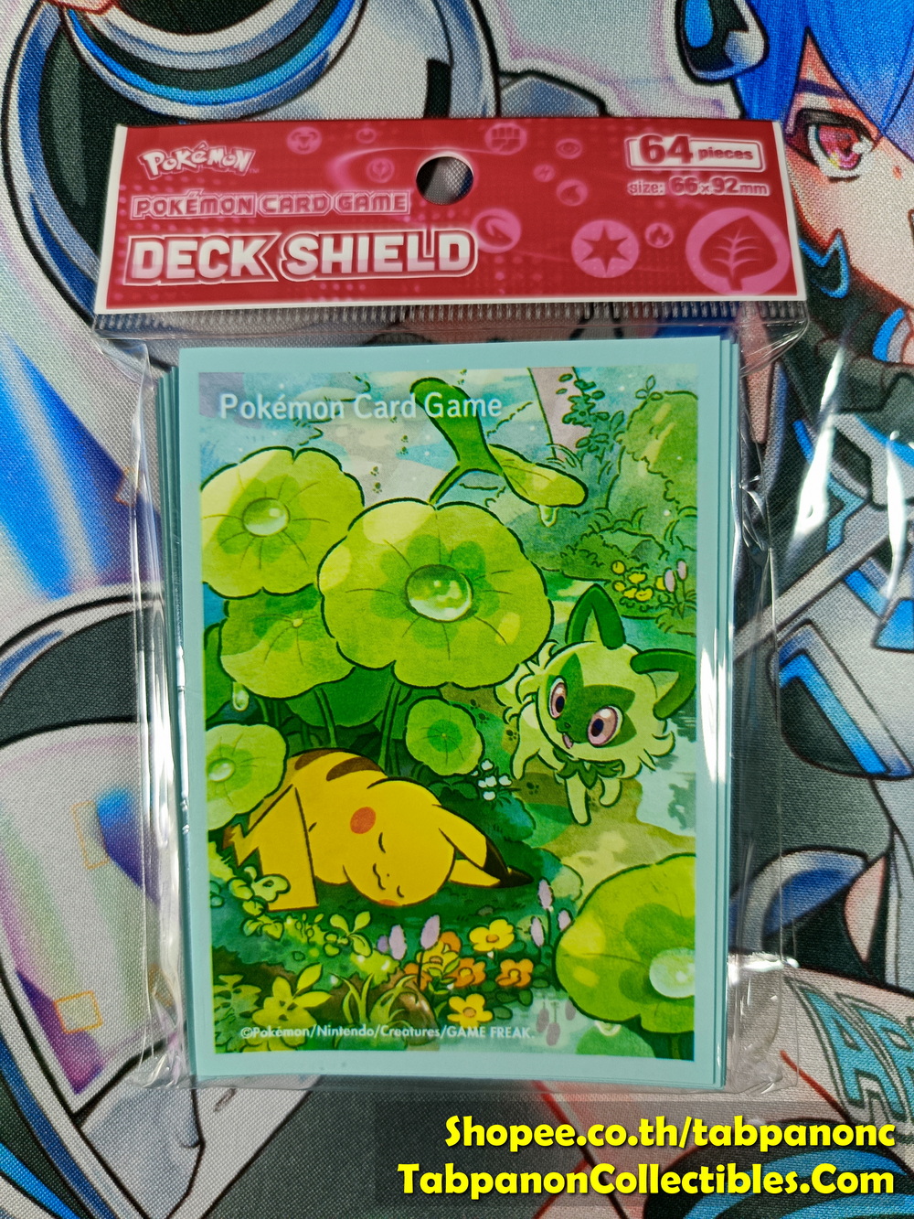 Pokemon Cartd Game Deck Shield , Sleeve 64 pieces size 66x92mm , 1 pack