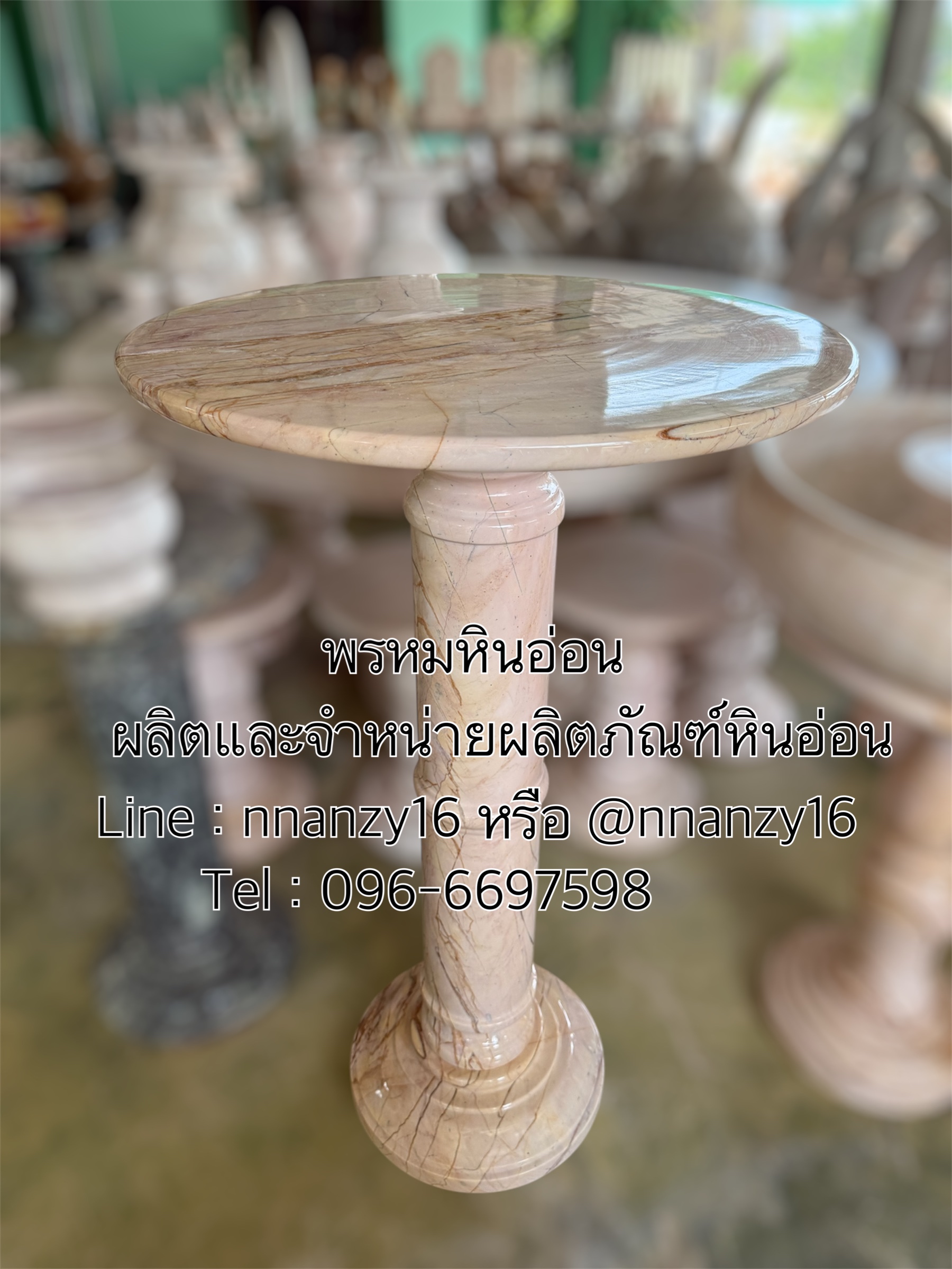 เสาหินอ่อนสูง100ซม หน้า60ซม