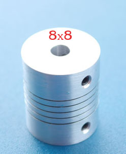 Flexible Coupling 8 x 8 mm.(25x30 mm)