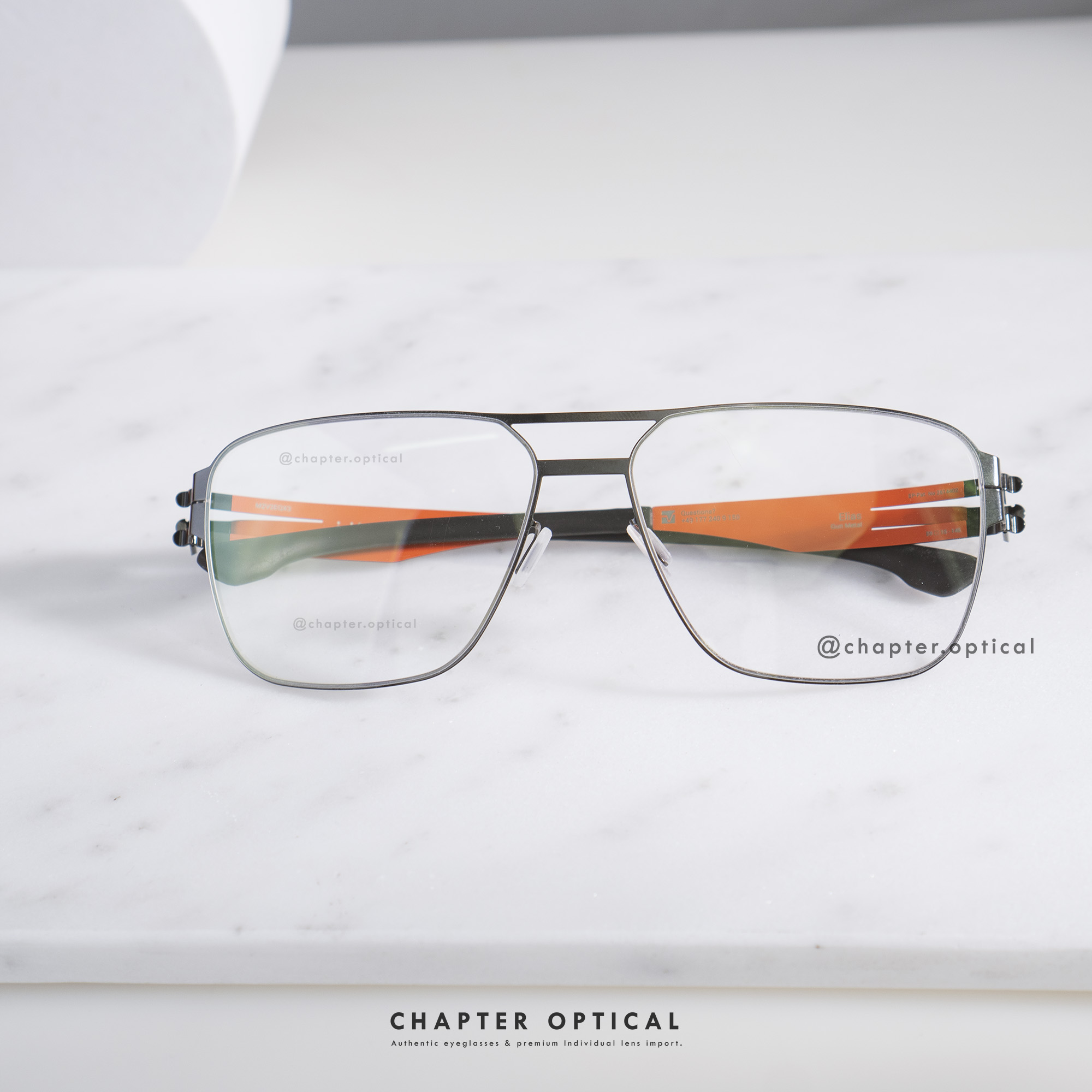 Ic! Berlin | รุ่น Elias | สี Gun Metal