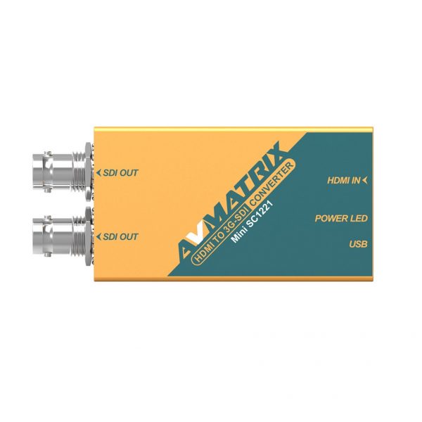 AVMatrix Mini SC1221 HDMI to Dual 3G-SDI Pocket-Size Broadcast Converter