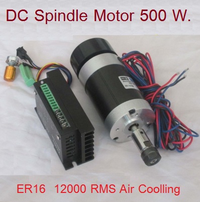 BLDC Spindle MOTOR 500W 12000 RPM ER16