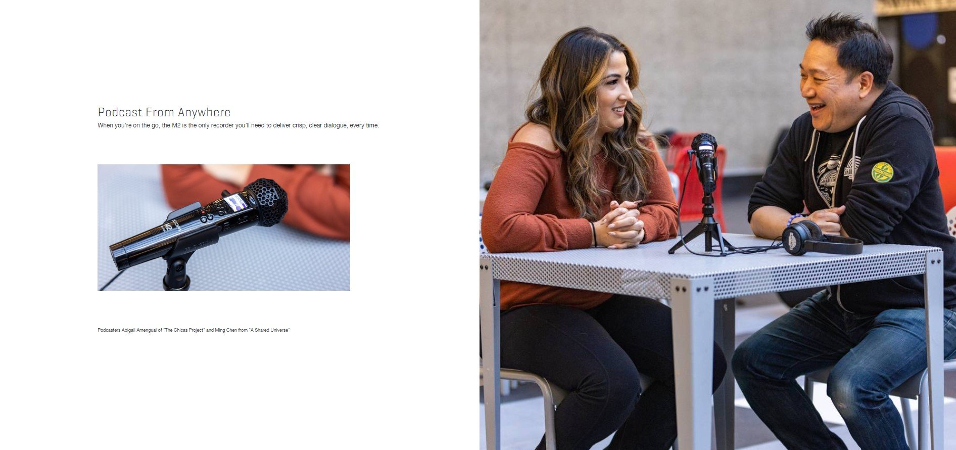 Zoom M2 MicTrak Stereo Microphone and Recorder (ประกันศูนย์)