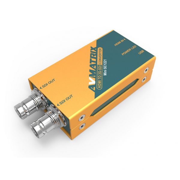 AVMatrix Mini SC1221 HDMI to Dual 3G-SDI Pocket-Size Broadcast Converter
