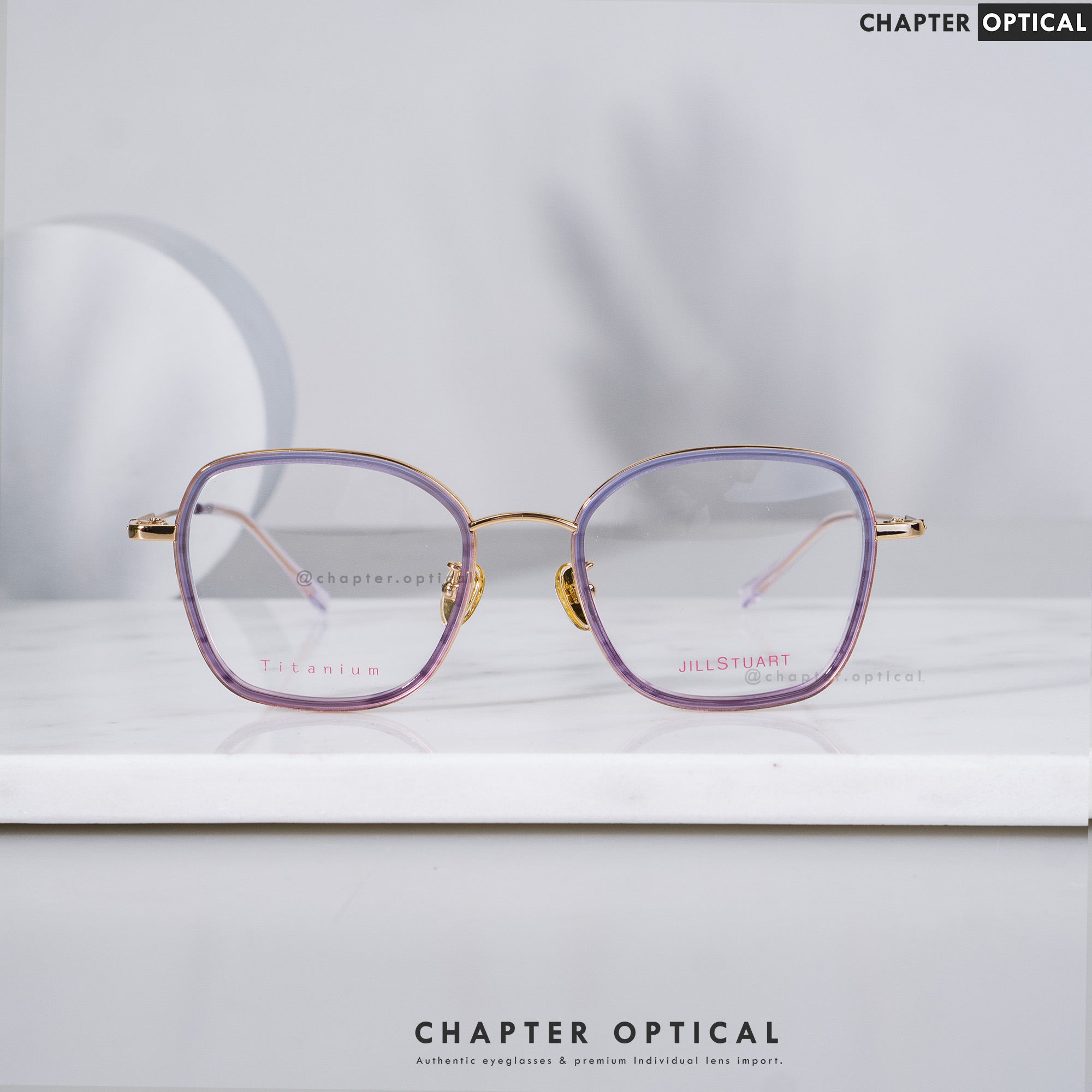 กรอบแว่นตา JILLSTUART รุ่น Lean (JS80013-C02) Titanium