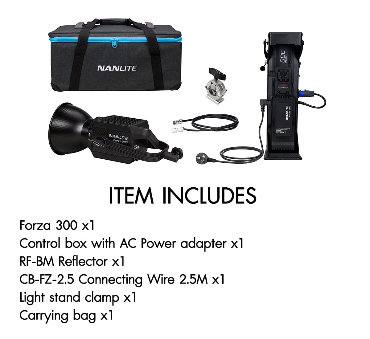 Nanlite Forza 300 Daylight LED Monolight ไฟสตูดิโอคุณภาพสูง รับประกันศูนย์ไทย