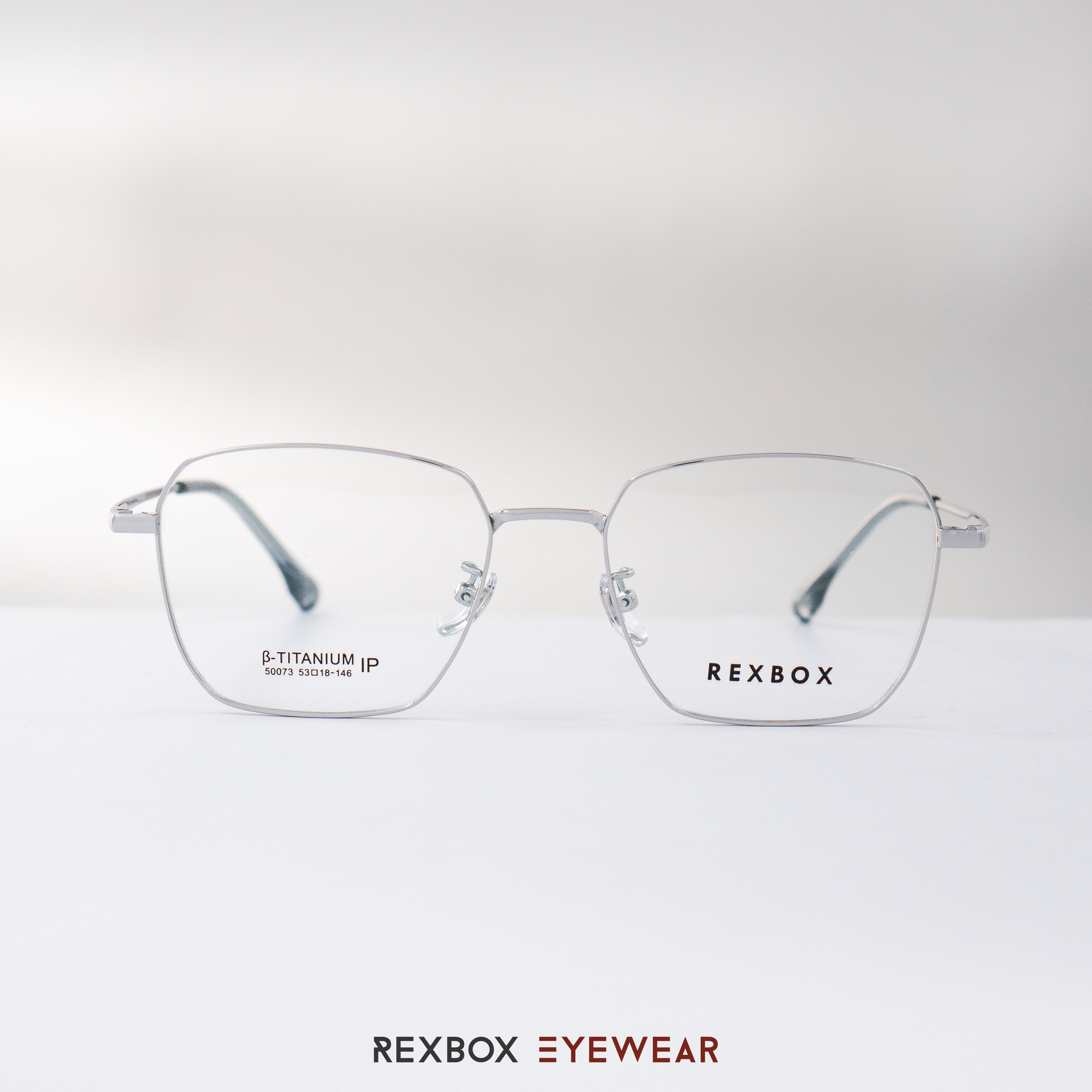 REXBOX รุ่น B-TITANIUM ไทเทเนียม พร้อมคลิปออน Polarized สีดำฉาบปรอทด้านหลังกันยูวี (50073-C2)