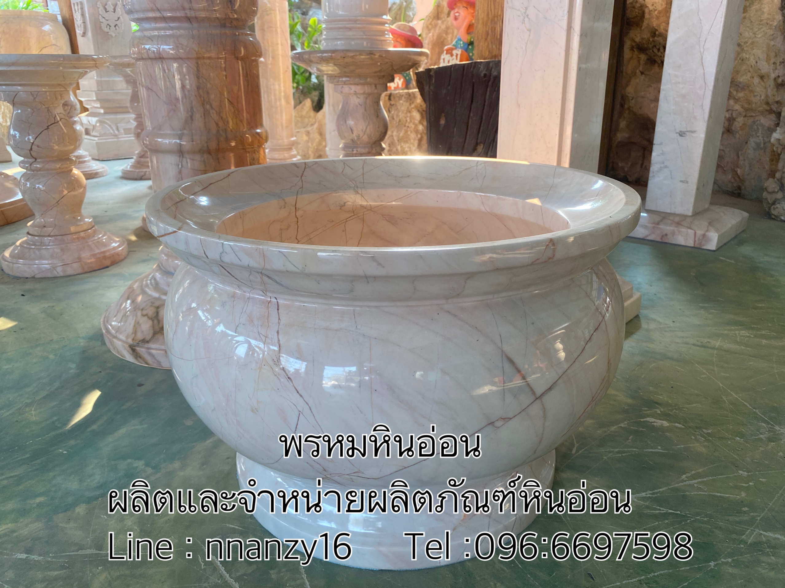 กระถางธูปหินอ่อน