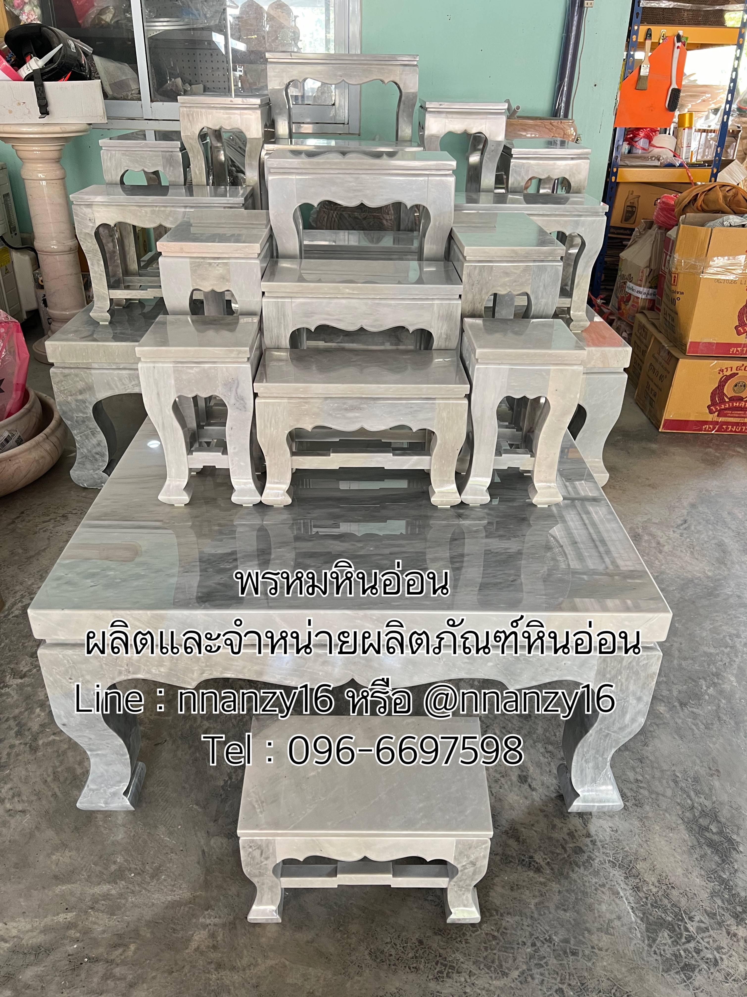 โต๊ะหมู่บูชาหินอ่อน7