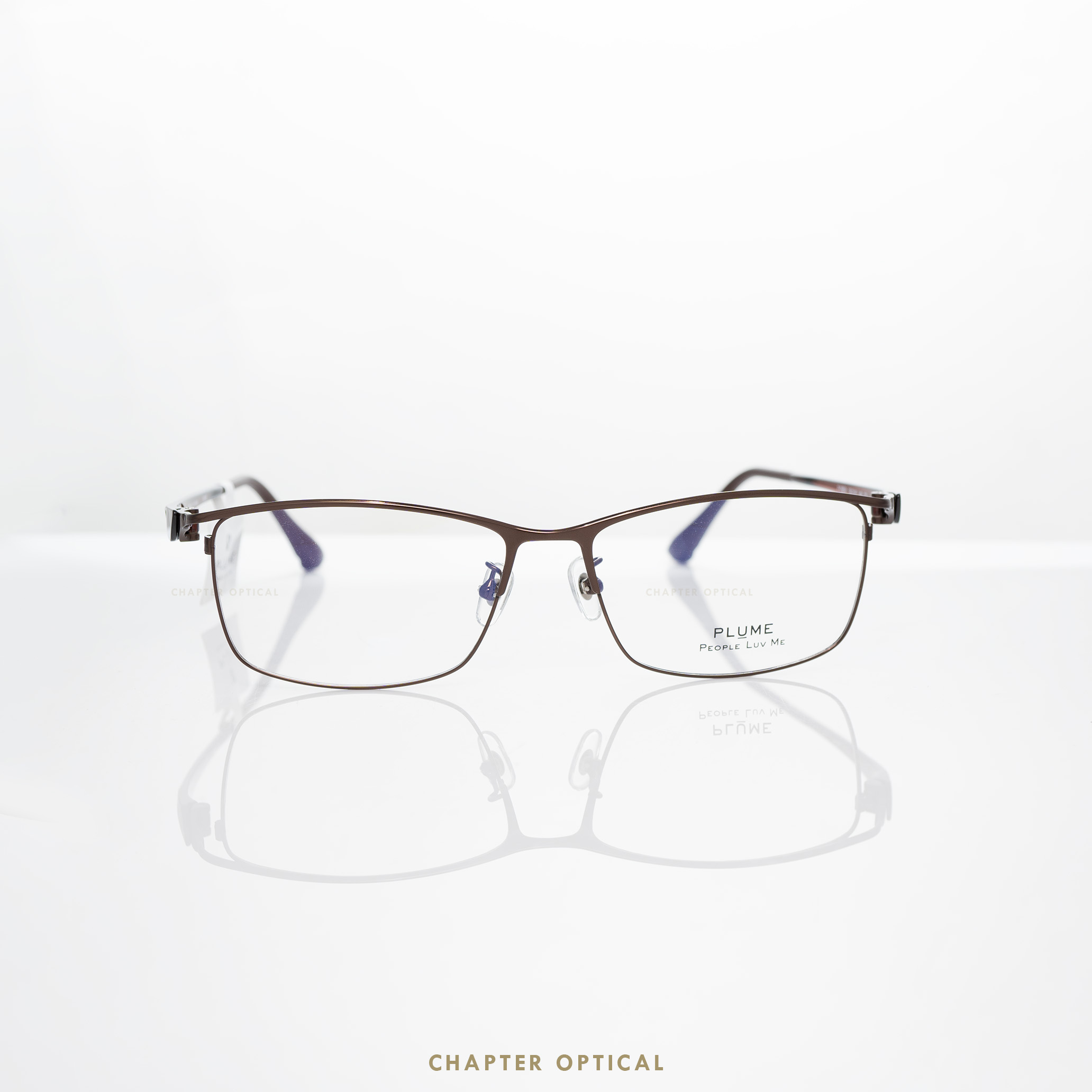 กรอบแว่นตาแบรนด์ PLUME รุ่น P-2859-C3 แบรนด์เกาหลีใต้แท้ สินค้านำเข้า