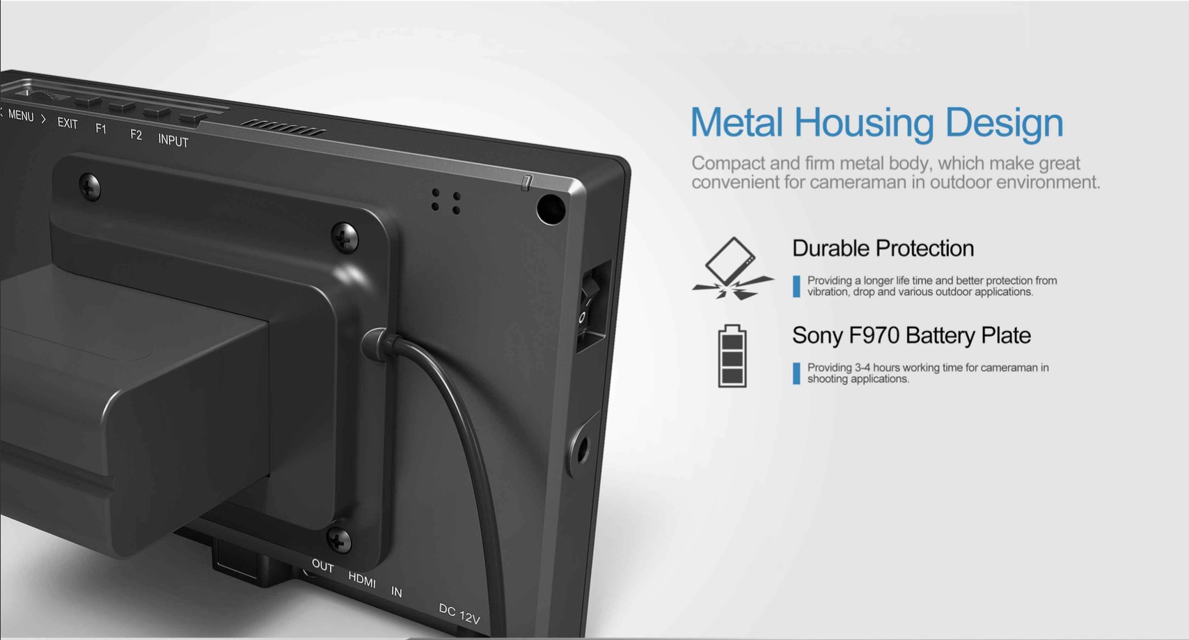 Lilliput รุ่น FS7 7" 4K HDMI/3G-SDI จอมอนิเตอร์ Broadcast