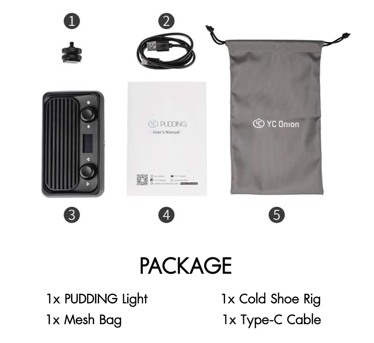 YC Onion PUDDING RGB LED Video Light รับประกันศูนย์ไทย