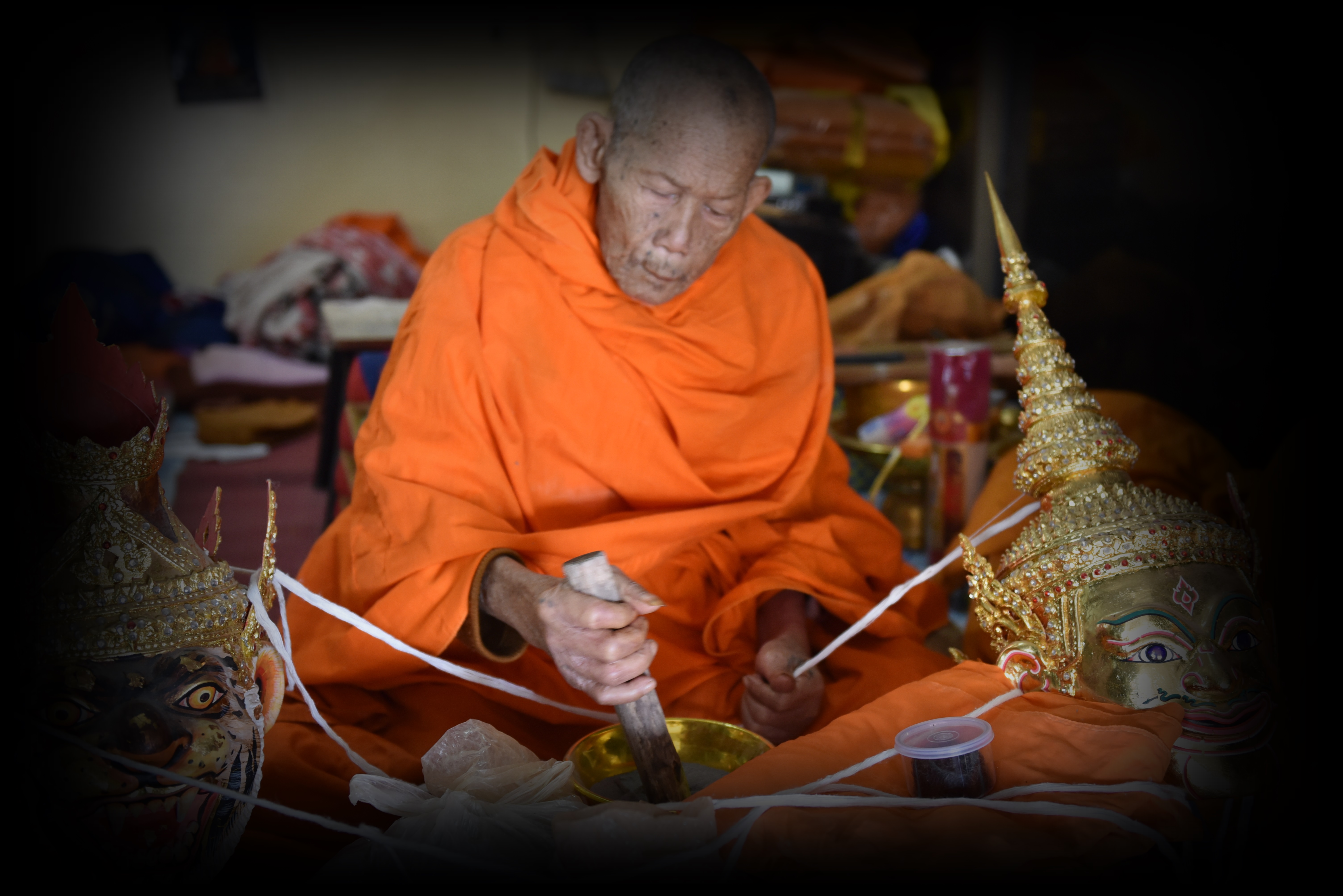 เศียรปู่เสือ หนุนดวง โชคลาภ เนื้อลายเสือ หลวงปู่กาหลง อสโภ วัดน้ำพุสามัคคี