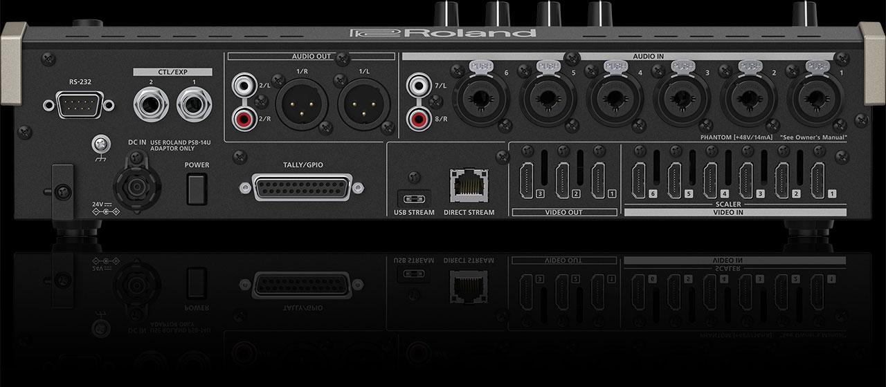 Switcher Roland รุ่น VR-6HD Direct Streaming AV Mixer