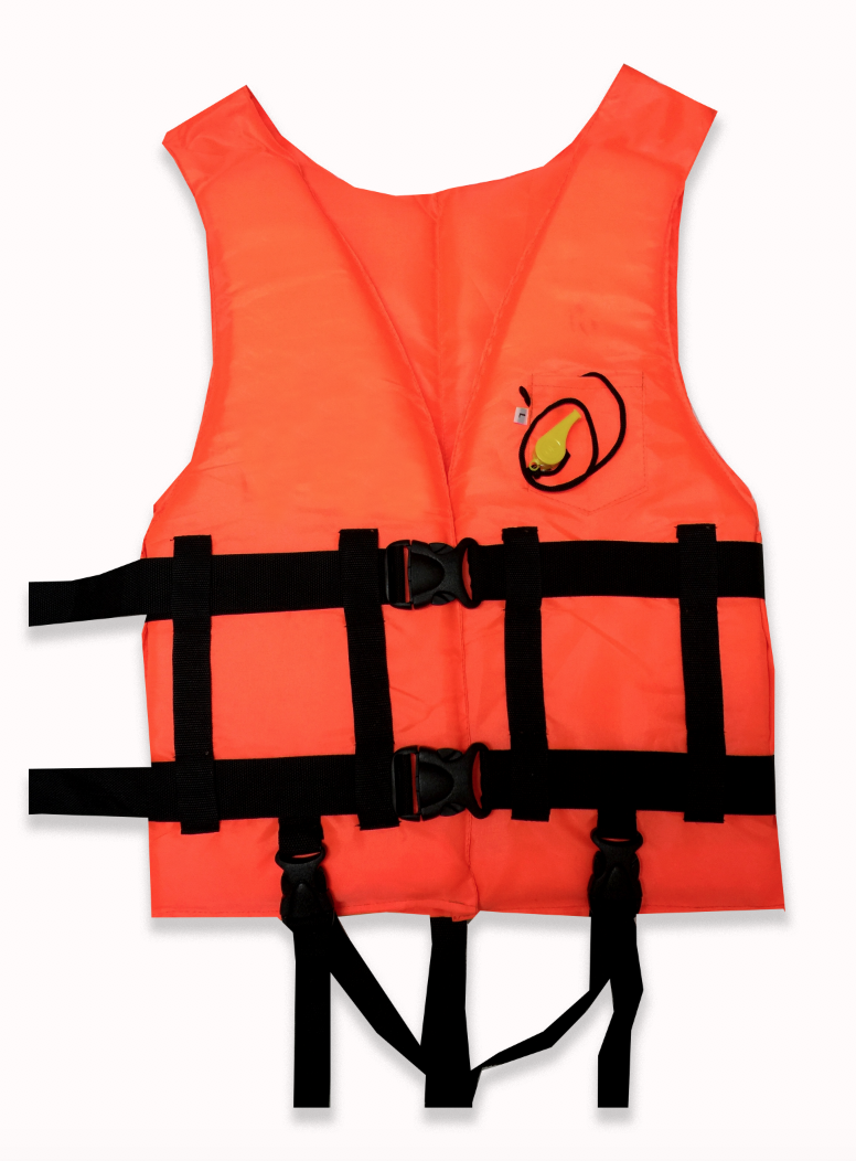 เสื้อชูชีพผ้าไนล่อนอ็อกฟอร์ด210D. Size L ฟรีไซส ใส่ได้ทั้งผู้ชายและผู้หญิง รองรับนํ้าหนักได้ไม่เกิน90kg