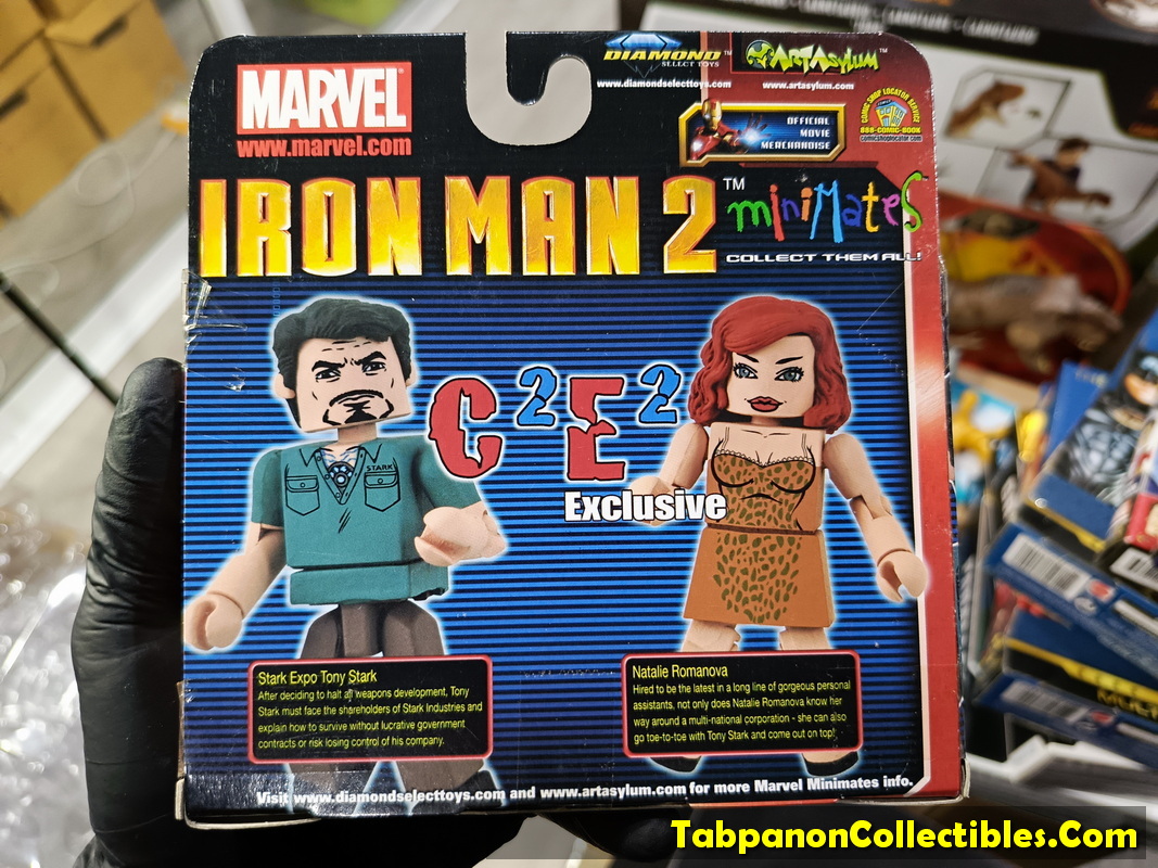 Minimates Marvel IronMan2 C2E2 Exclusive Stark Expo Tony and Natalie Romanova 2-Pack