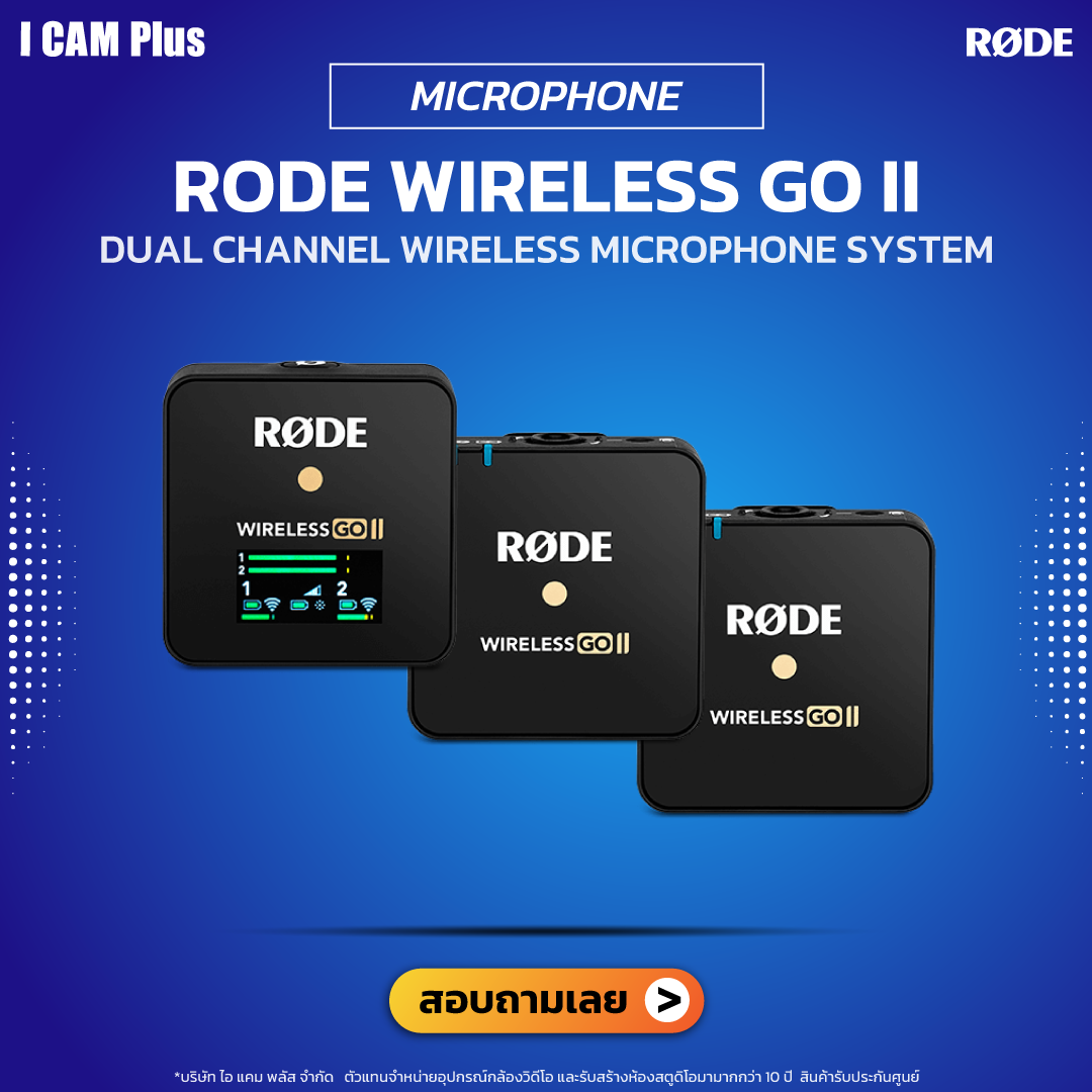 RODE Wireless GO II Dual Channel Wireless Microphone System