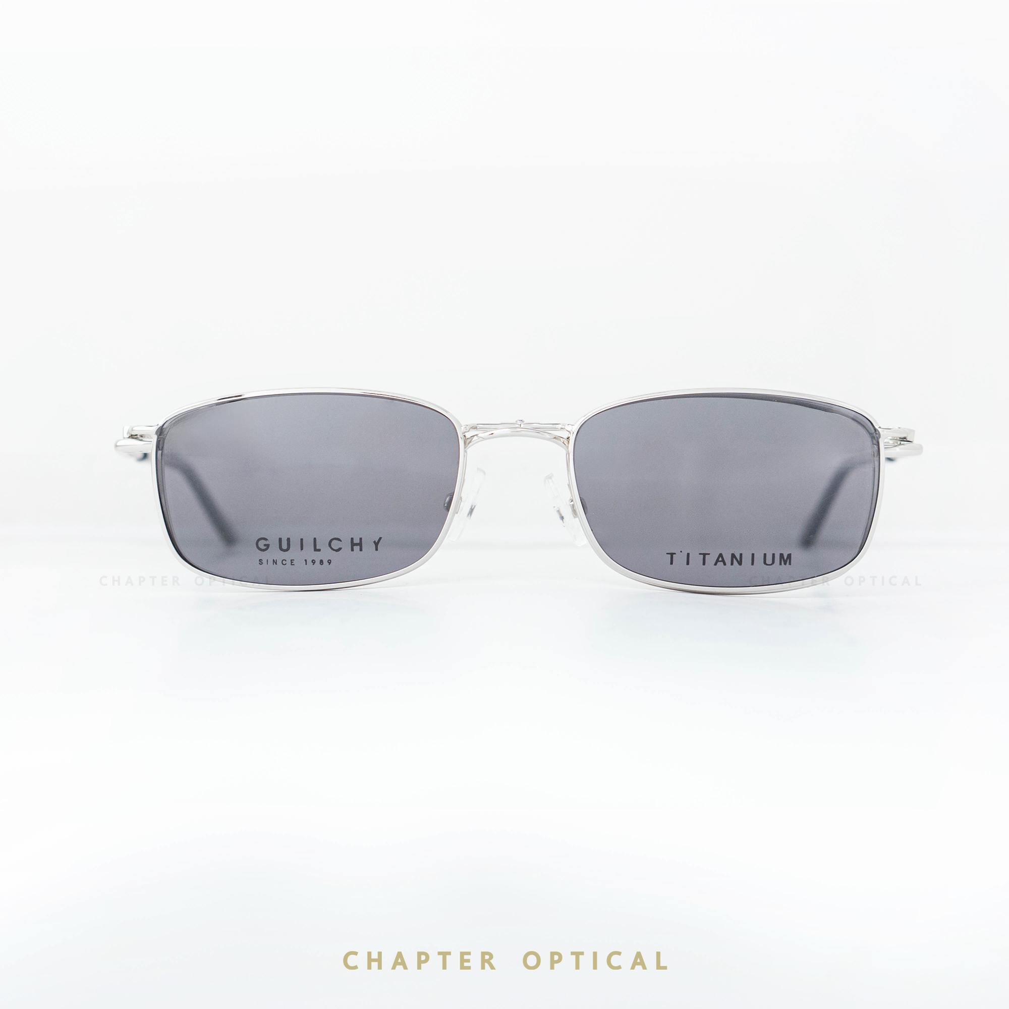 กรอบแว่นตา GUILCHY รุ่น 725-C16 แว่นไทเทเนียมพร้อมคลิปออนแม่เหล็ก Polarized