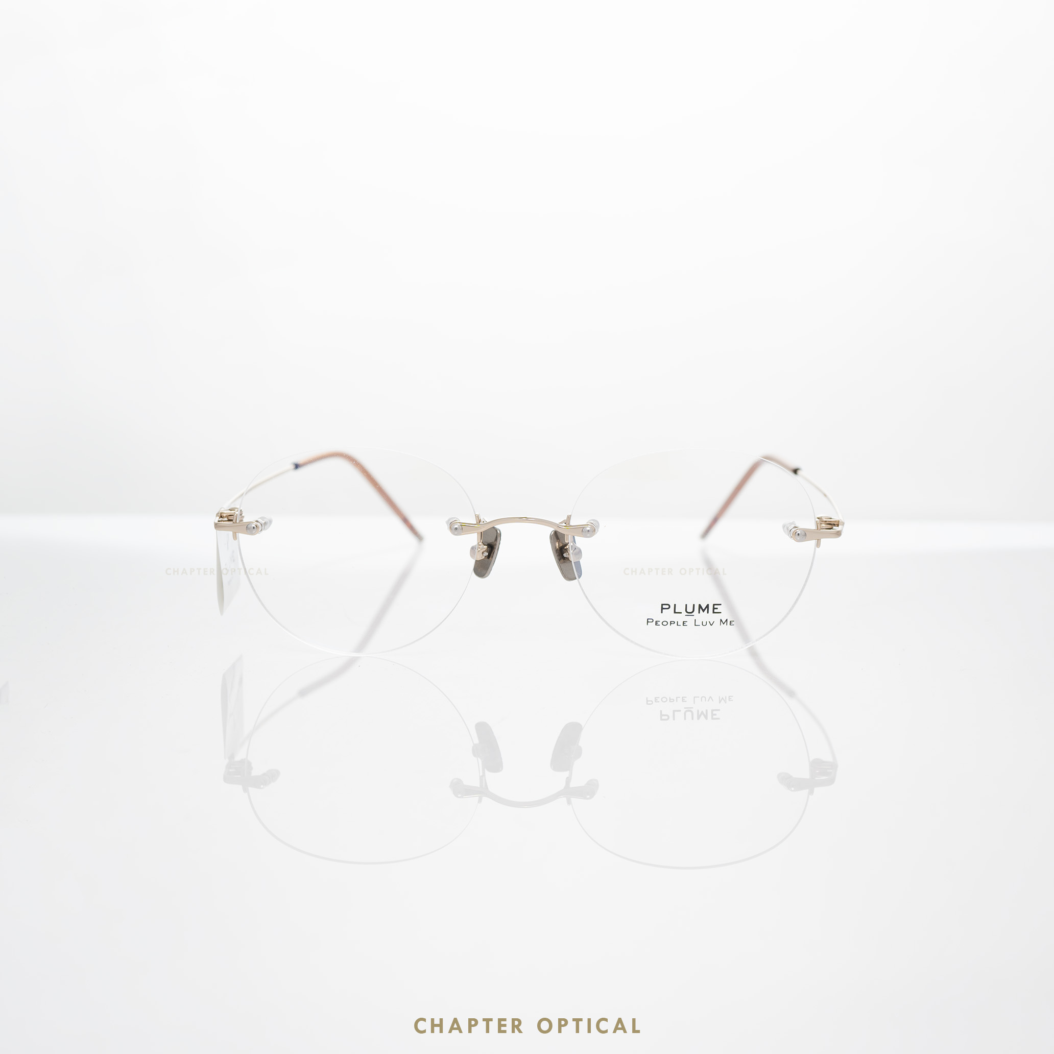 กรอบแว่นตาแบรนด์ PLUME รุ่น P-2976-C3 แบรนด์เกาหลีใต้แท้ สินค้านำเข้า