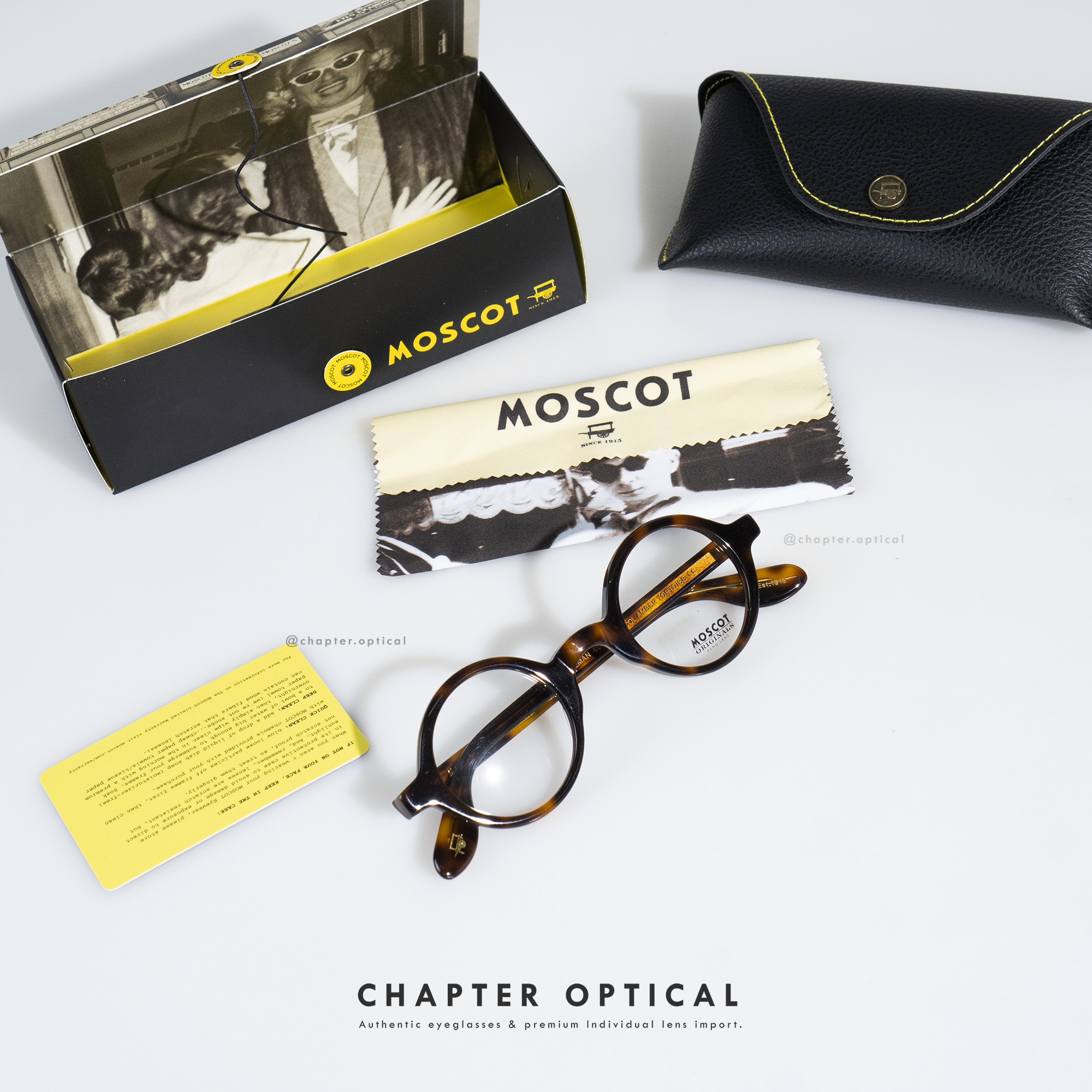 กรอบแว่น MOSCOT รุ่น ZOLMAN สี.AMBERTORTOIS / Size 42