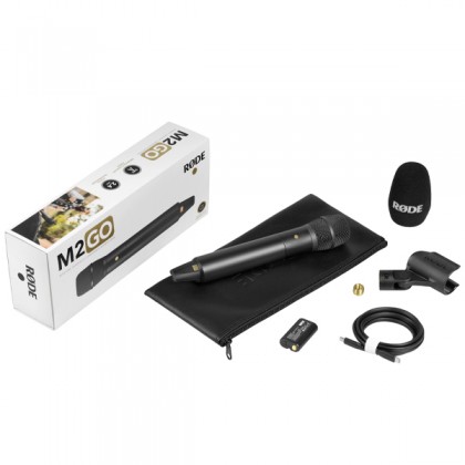 Rode M2GO Wireless Handheld Condenser Microphones With Broadcast Mic Quality (M2 GO)
