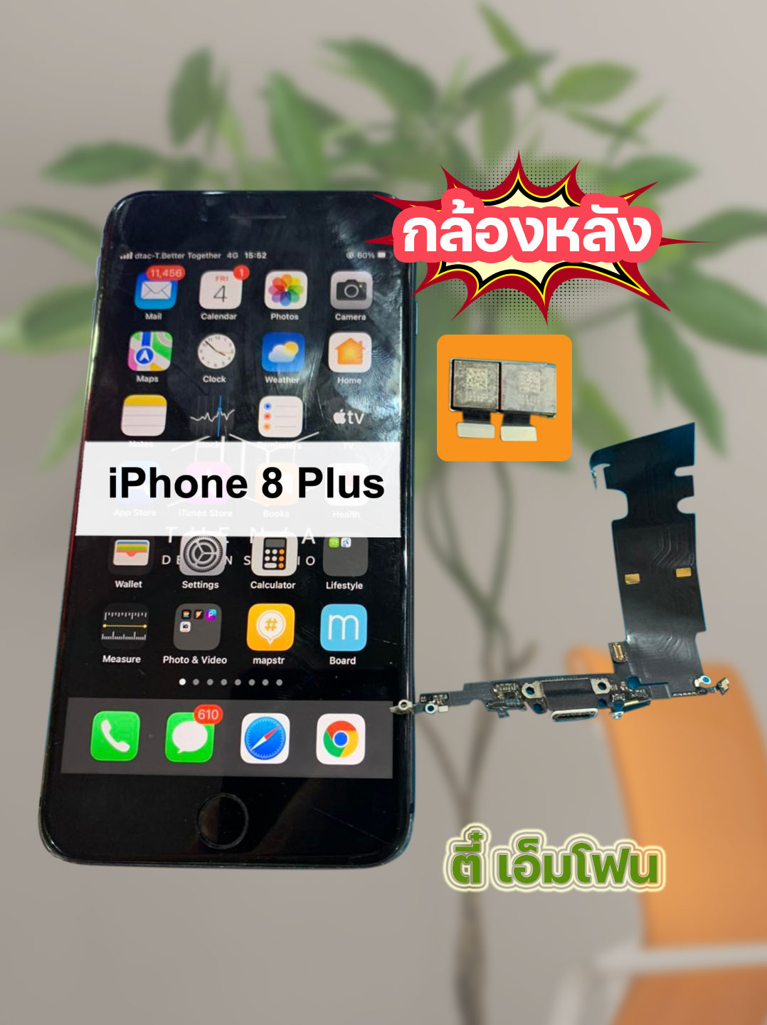 กล้องหลัง iPhone 8 Plus