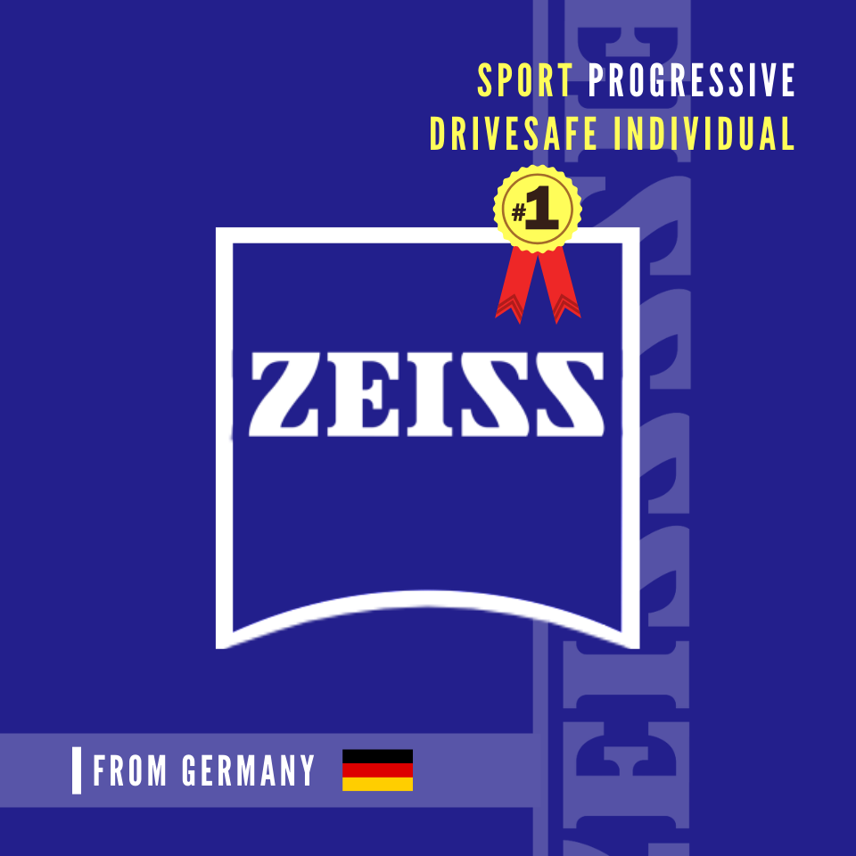 ZEISS PROGRESSIVE DRIVESAFE INDIVIDUAL Sport / Polarized เลนส์โปรเกรสซีฟไซส์ เฉพาะบุคคล คมชัดทุกระยะ ขับขี่มั่นใจ เหมาะสำหรับแว่นกันแดด ตอบโจทย์ทุกความต้องการ