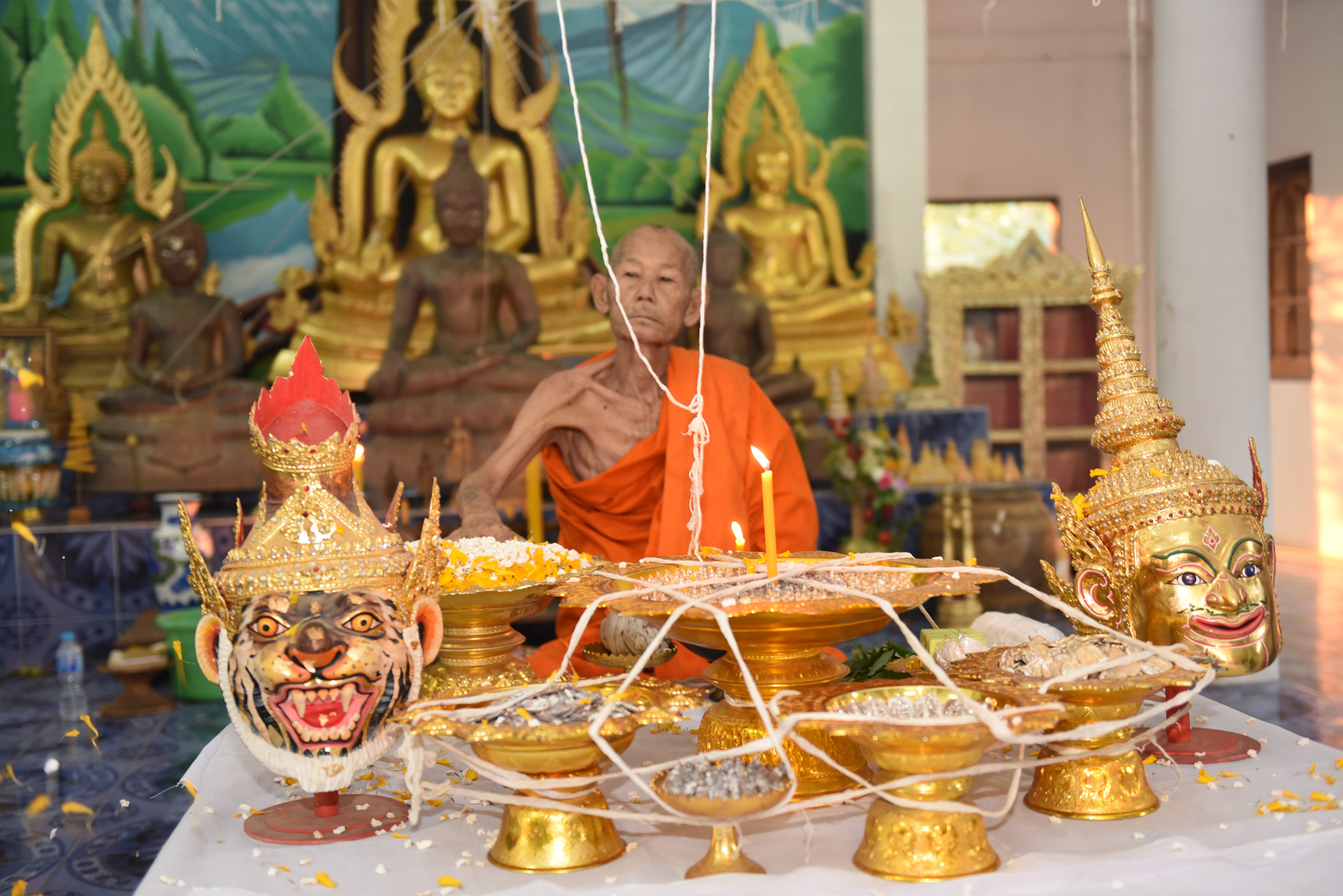 รูปหล่อปู่เสือ เนื้อนวะโลหะ ฤษีบรมครู หลวงปู่กาหลง อสโภ วัดน้ำพุสามัคคี