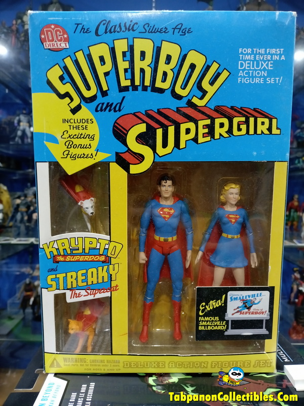 [2002.08] DC Direct Silver Age Superboy and Supergirl Deluxe Action Figure Set
