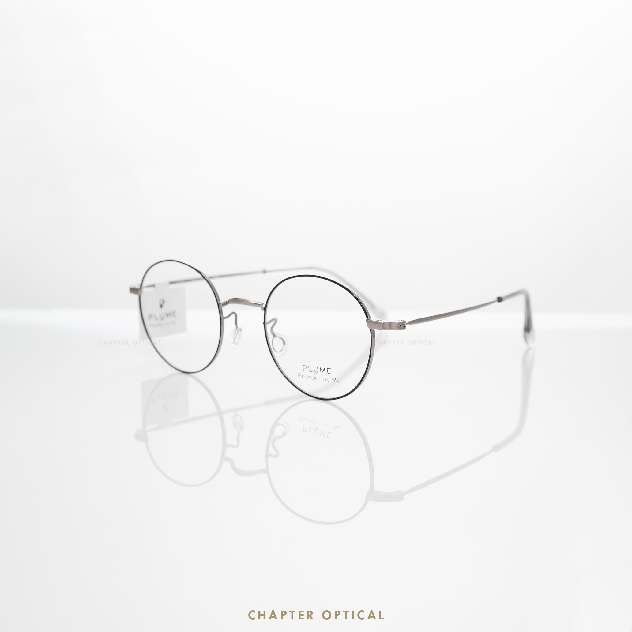 กรอบแว่นตาแบรนด์ PLUME รุ่น P-2880-C3 แบรนด์เกาหลีใต้แท้ สินค้านำเข้า