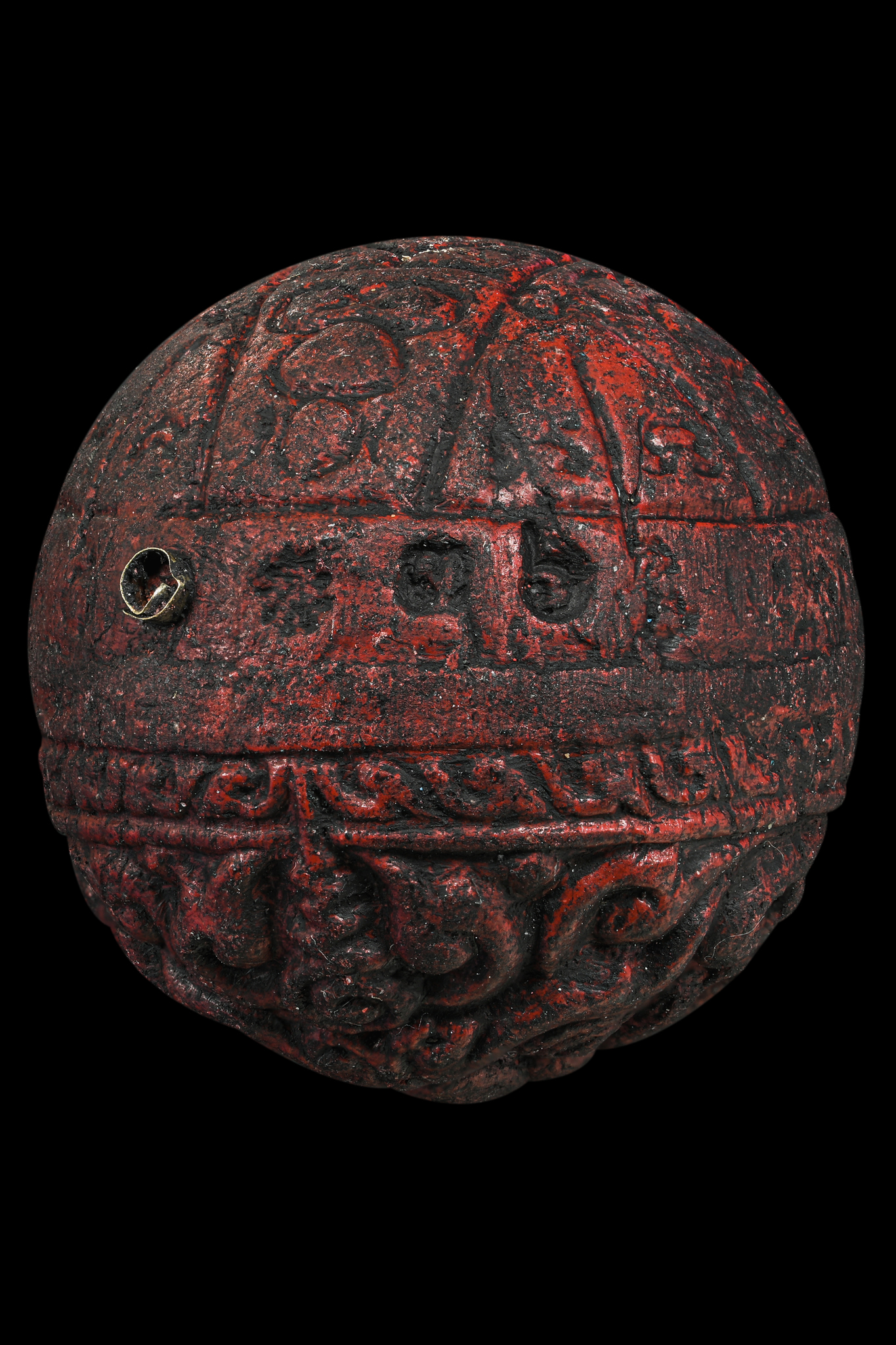 ปรอทกรอ พระราหู รุ่นแรก เนื้อทองว่านเสน่ห์จันทร์แดง หลวงปู่จันทร์ วัดซับน้อย