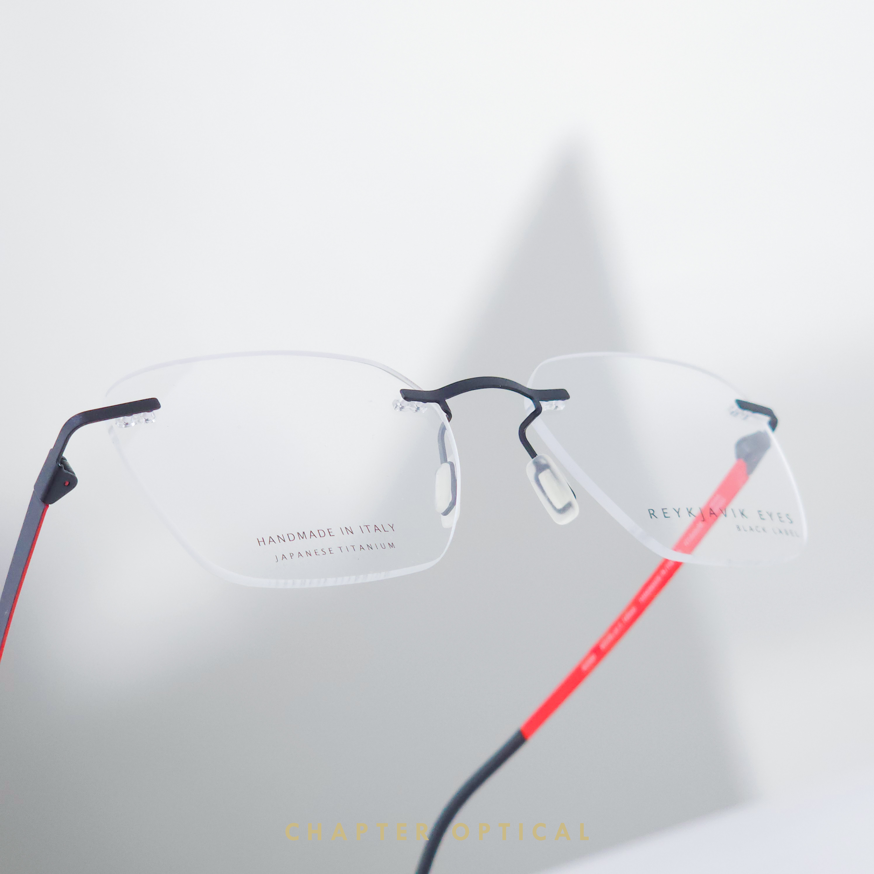 กรอบแว่นตา REYKJAVIK รุ่น EDVIN สี Col.3 / กรอบเจาะ ไร้ขอบ วัสดุเบต้าไทเทเนียม เบา ยืดหยุ่น (ออสเตรีย)