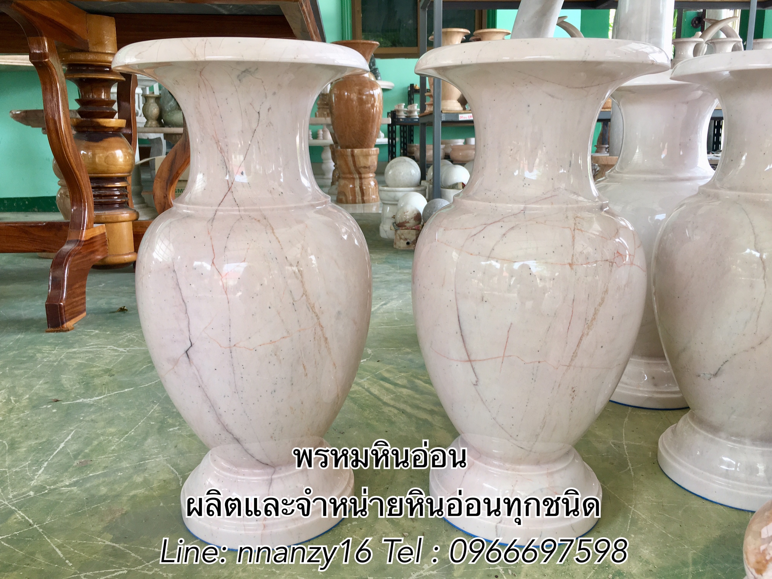 แจกันหินอ่อน50ซม