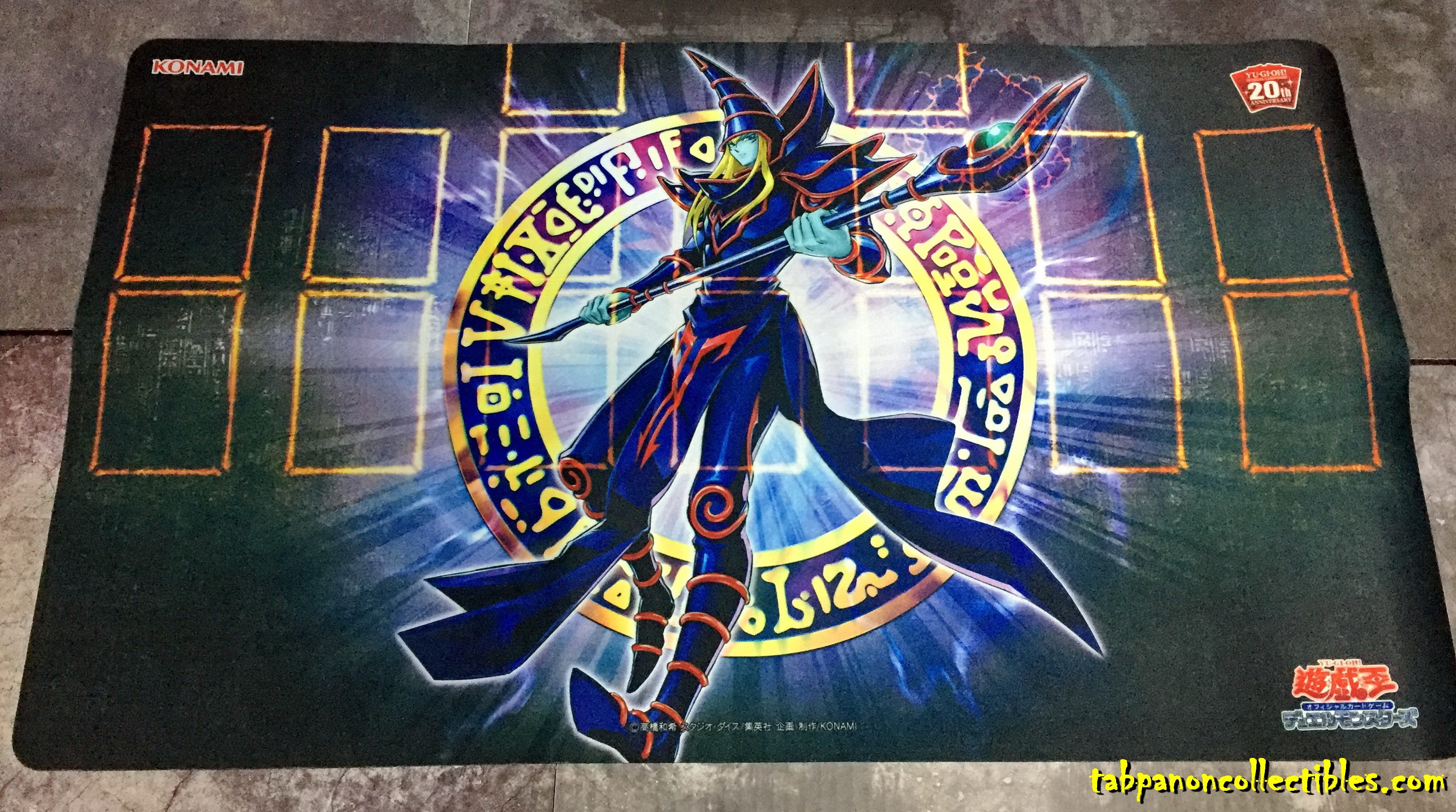 Yu-Gi-Oh! Playmat - OCG Dark Magician 20th Anniversary Official Cardgame สนามเล่นการ์ดของแท้ ทำจากยาง