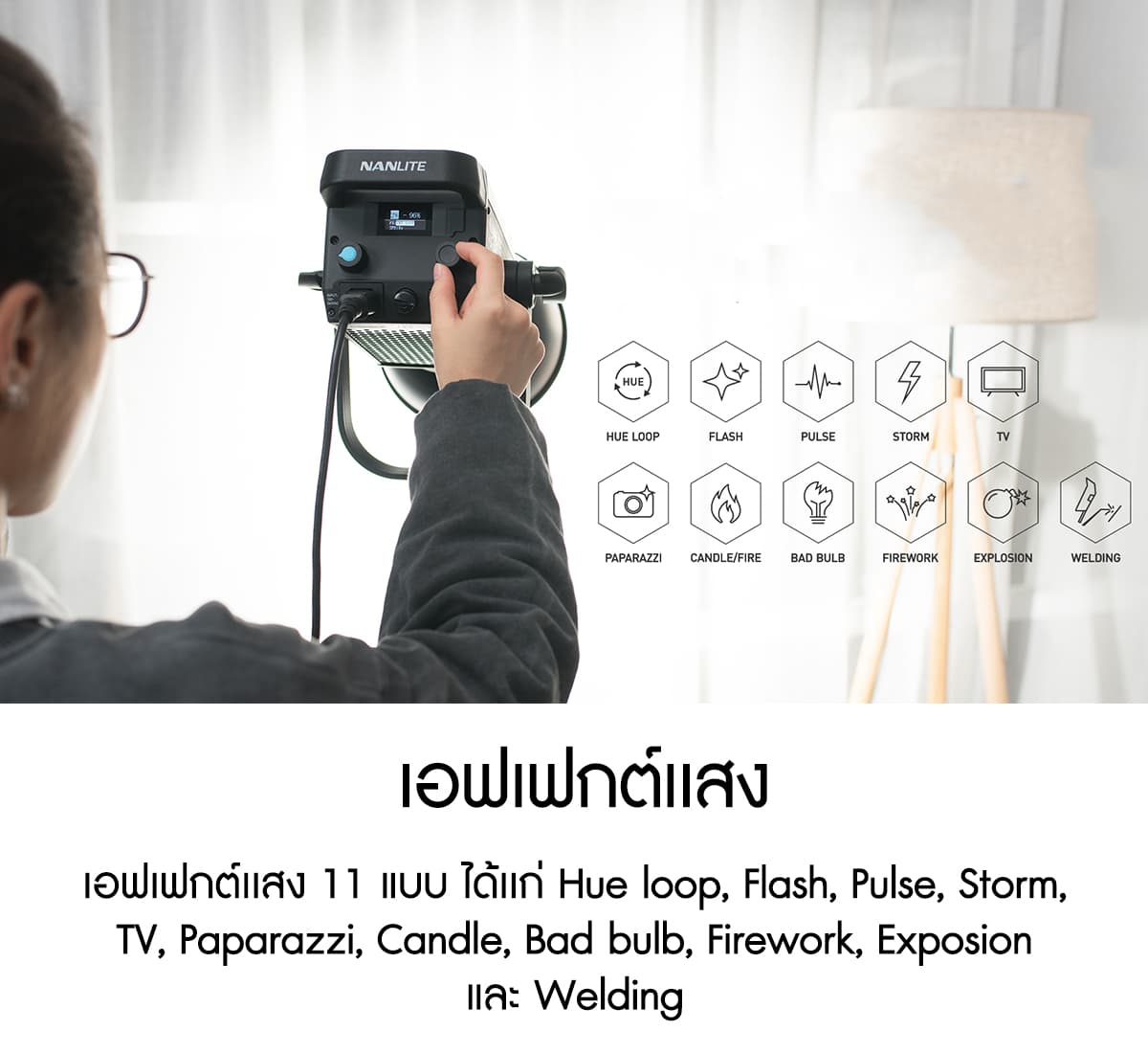 Nanlite FS-150 150W Daylight LED Fill Light ไฟสตูดิโอคุณภาพสูง รับประกันศูนย์ไทย
