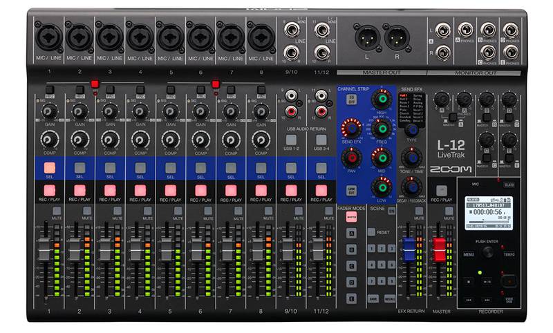 Zoom Live Track L12 - Mixing Console , Audio interface และ Digital recorder อยู่ในเครื่องเดียว