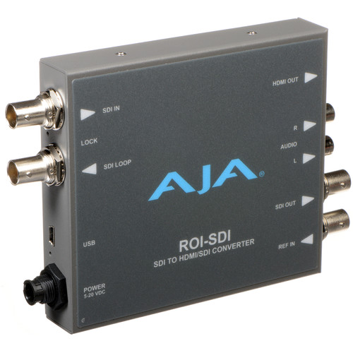 AJA ROI-SDI 3G-SDI to HDMI/3G-SDI Scan Converter with Region of Interest Scaling