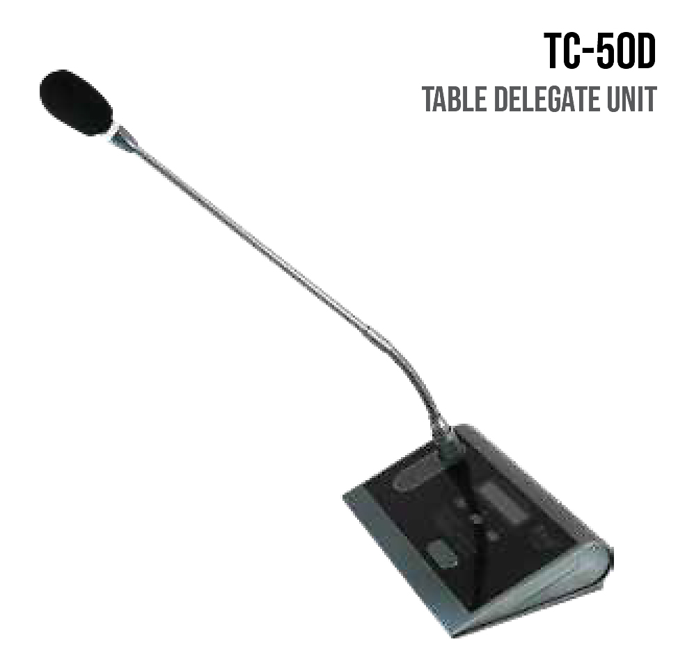 RAZR รุ่น TC-50D Delegate Unit with Mic and Cable ไมค์ห้องประชุม