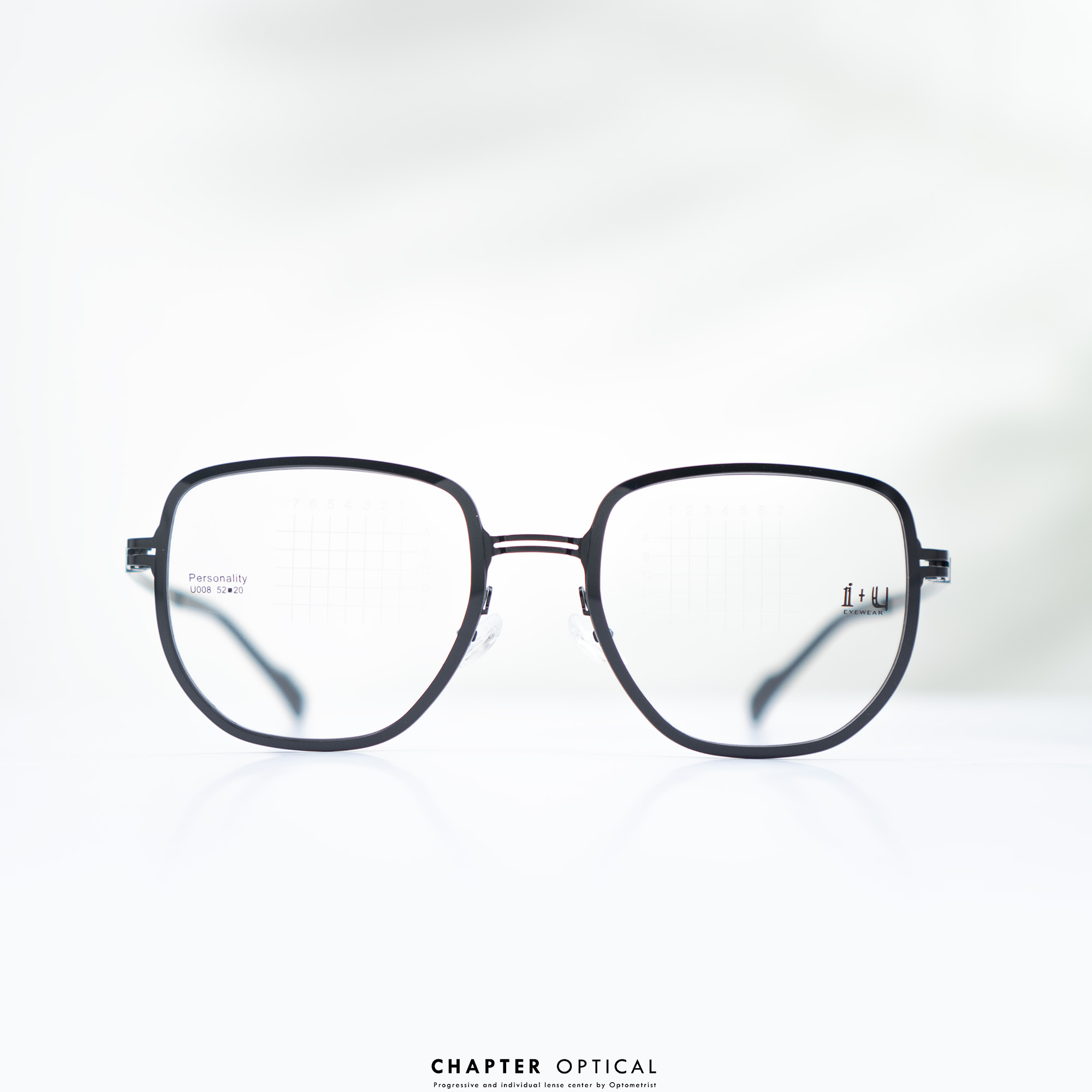กรอบแว่นตา I+U รุ่น U008-3BKL