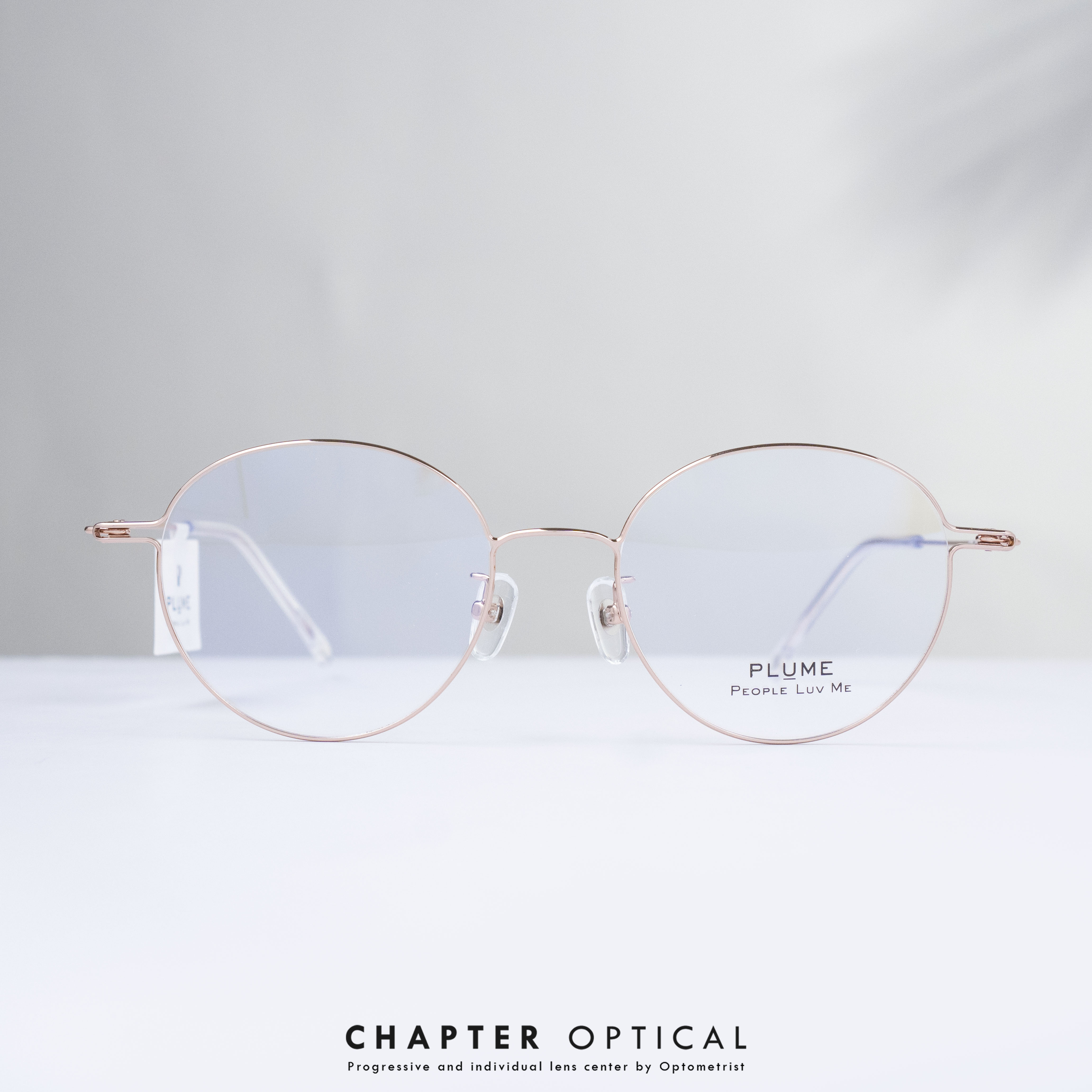 กรอบแว่นตาแบรนด์ PLUME รุ่น P-2889-C5 แบรนด์เกาหลีใต้แท้ สินค้านำเข้า